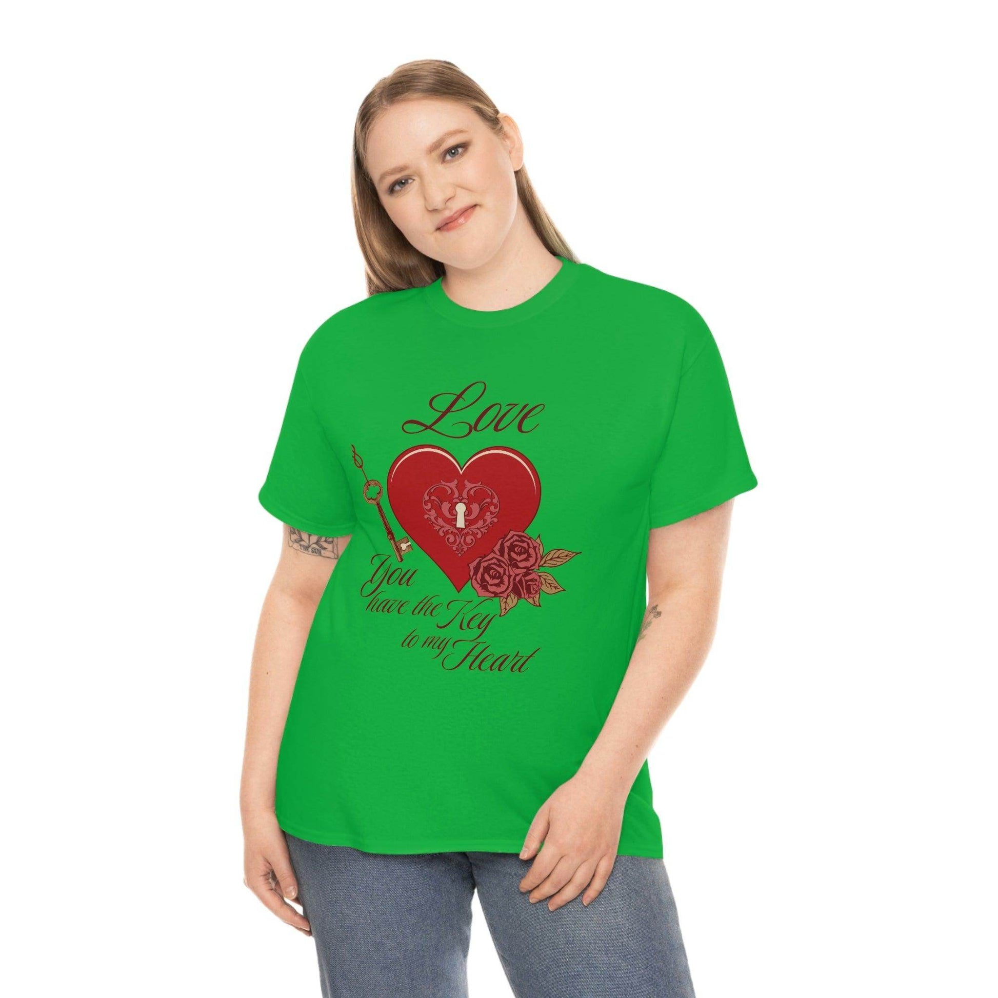 Love you have the keys to my heart Tee - Giftsmojo