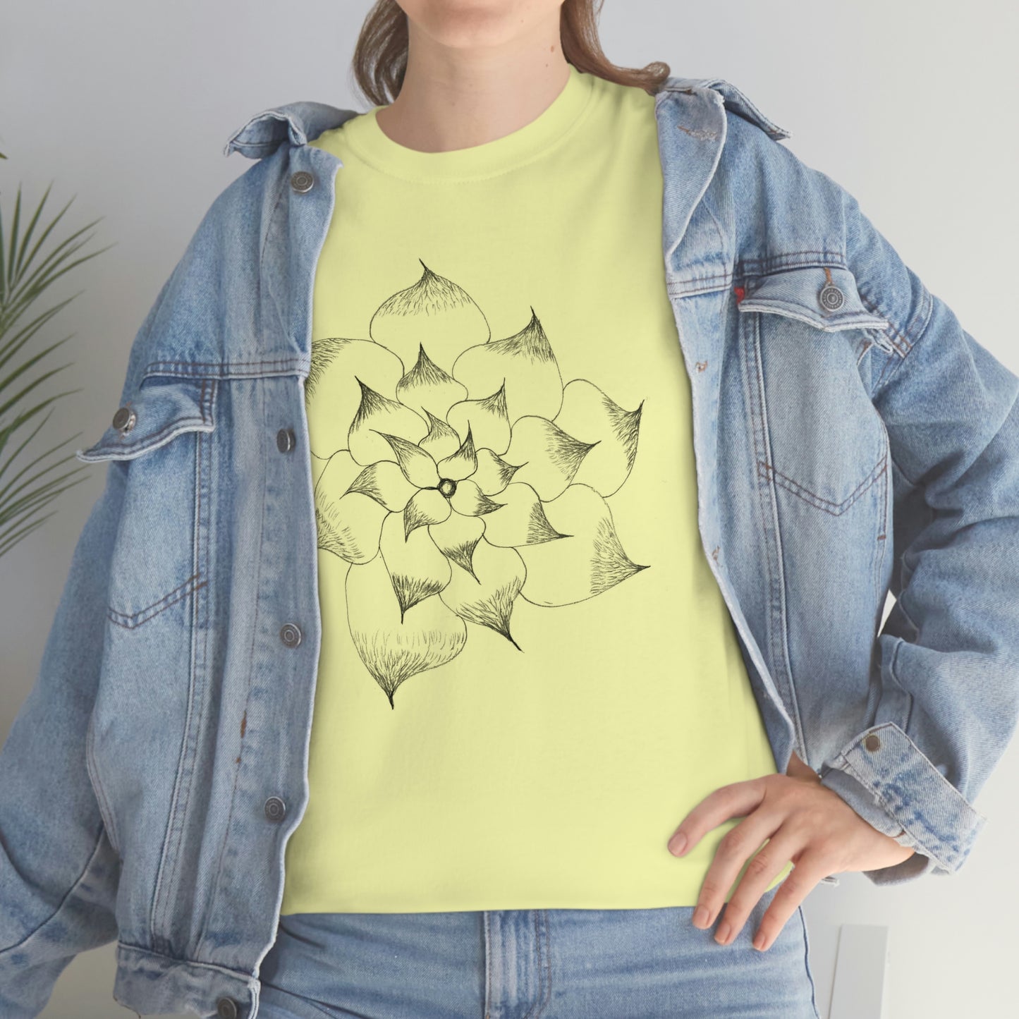 Flower Tee, custom designed tee, flower t-shirt, floral graphic tee