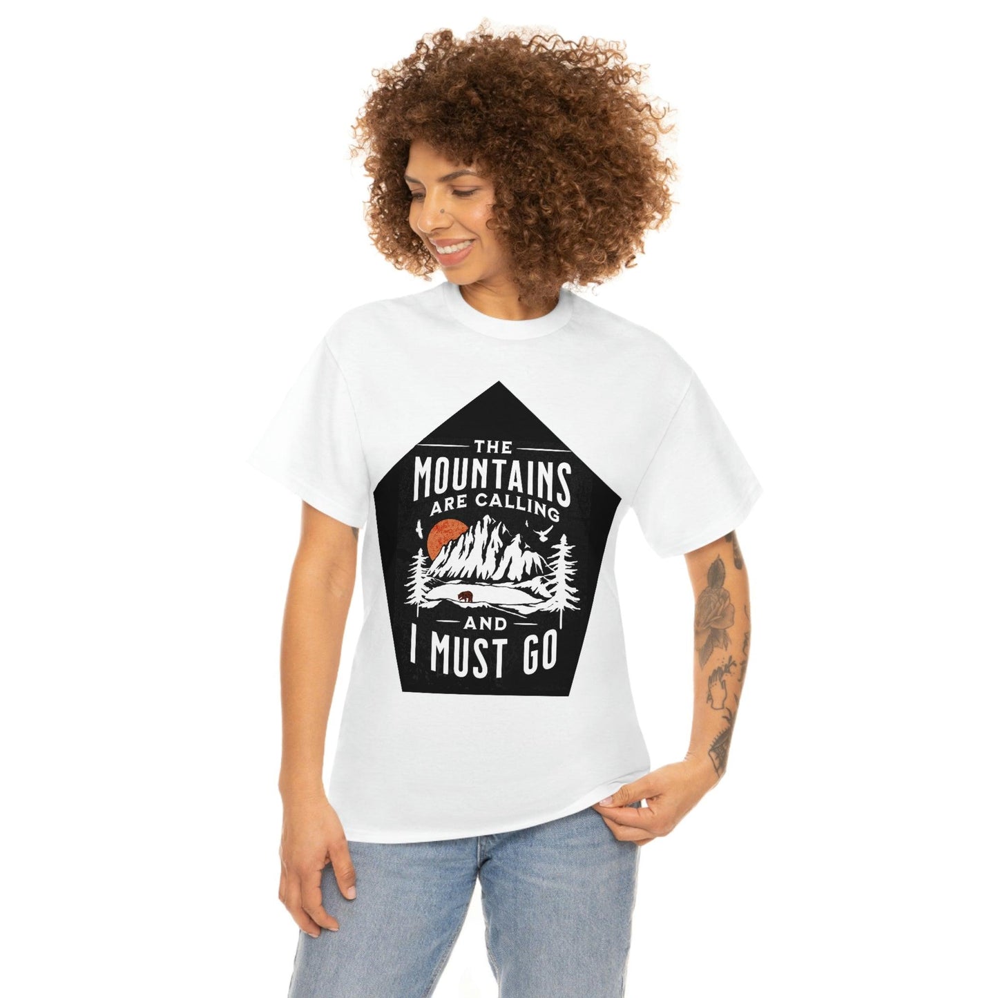 The Mountains are Calling and I Must Go Tee - Giftsmojo