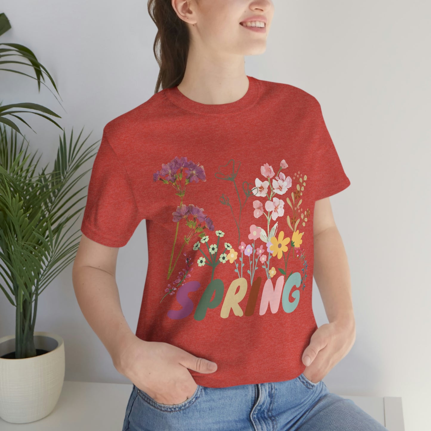 Spring Shirt, Flower T shirt, Vintage Botanical Shirt, Vintage T-shirt, Graphic Tshirt, Botanical Print, Vintage Flower Shirt, Wildflower,