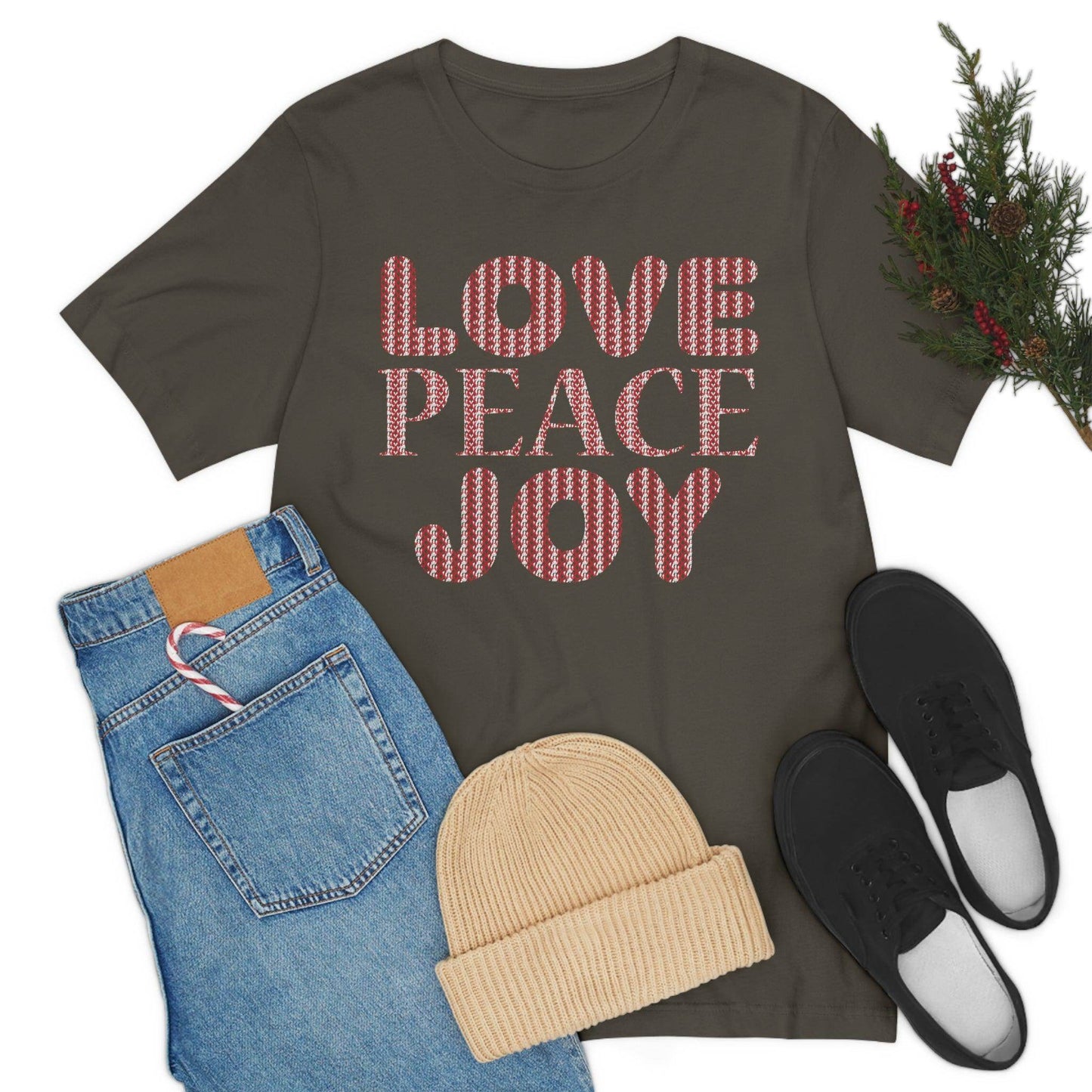 love peace joy Tee - Giftsmojo