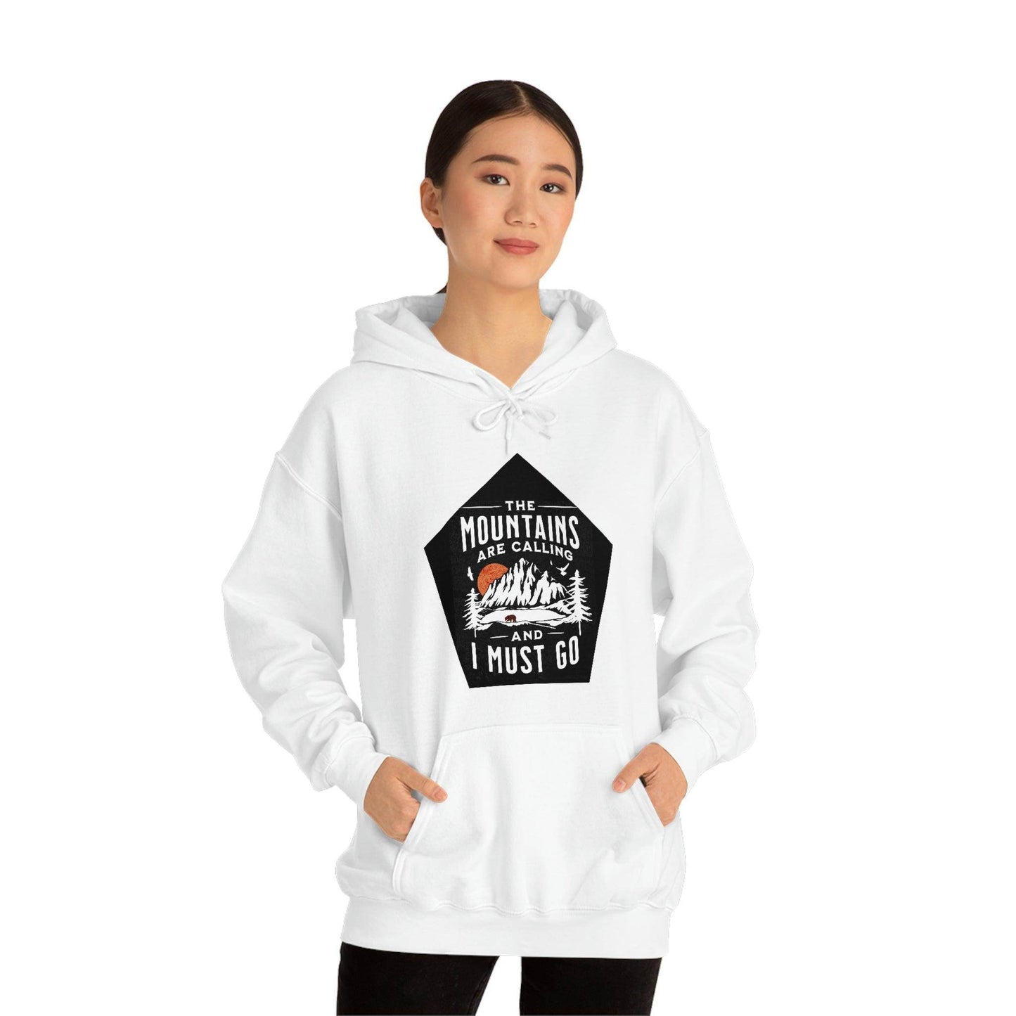 The Mountains are Calling and I Must Go, Hooded Sweatshirt - Giftsmojo
