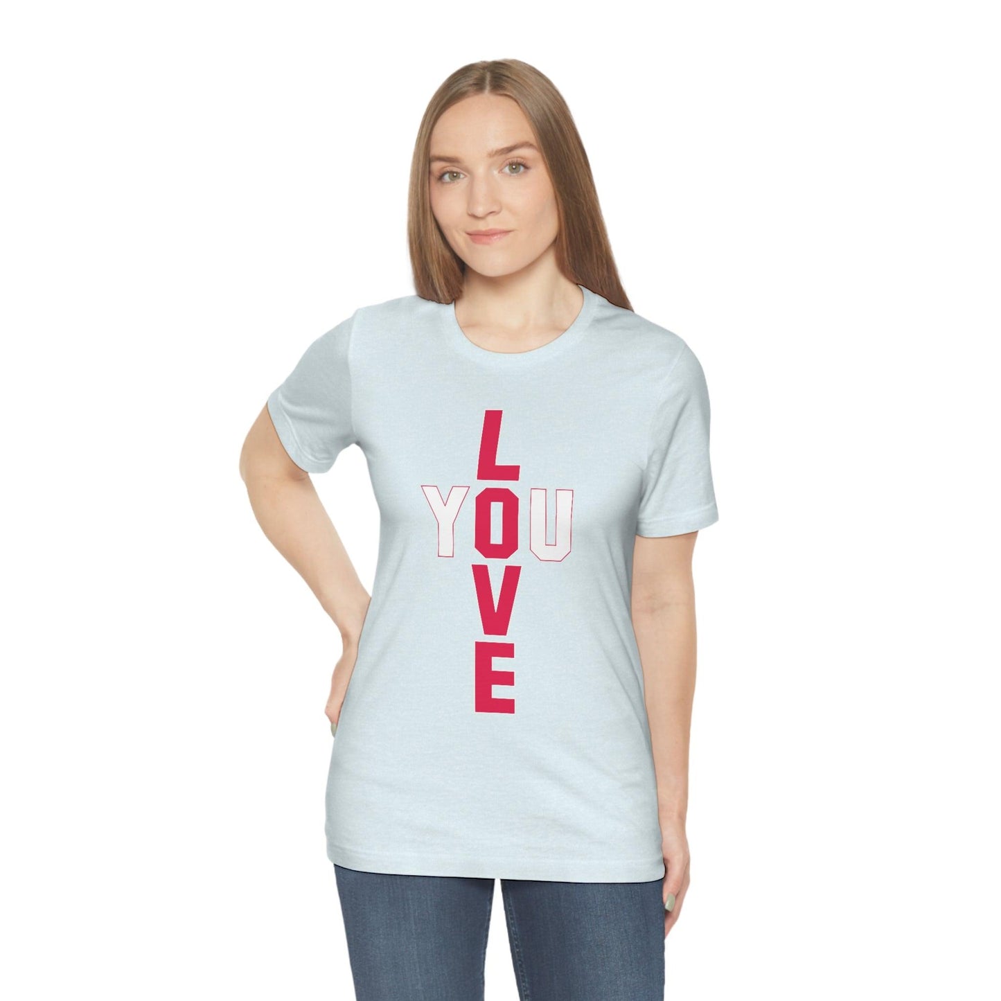 T-shape Love you Tee - Giftsmojo