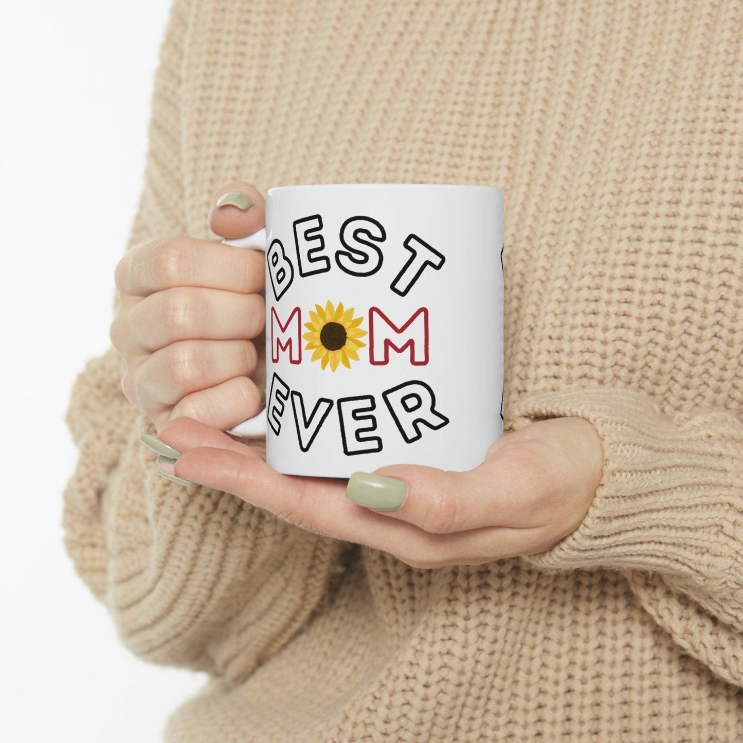 Best Mom Ever Mug, gift for mom on mothers day, Birthday gift for mom, gift for her, coffee mug for her, hot cocoa mug, gift for coffee lover - Giftsmojo