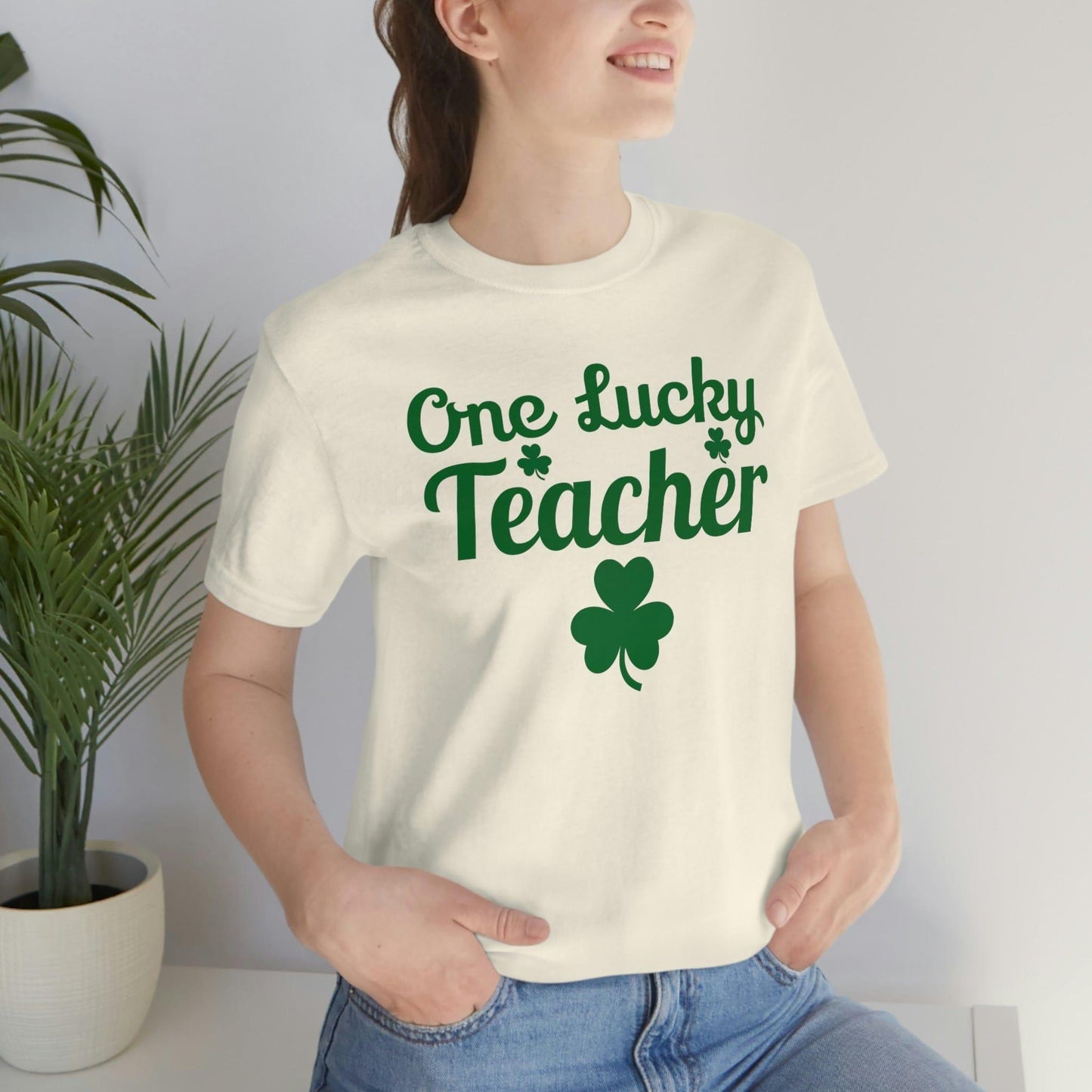 One Lucky Teacher Shirt feeling Lucky St Patrick's Day shirt - Funny St Paddy's day Funny Shirt