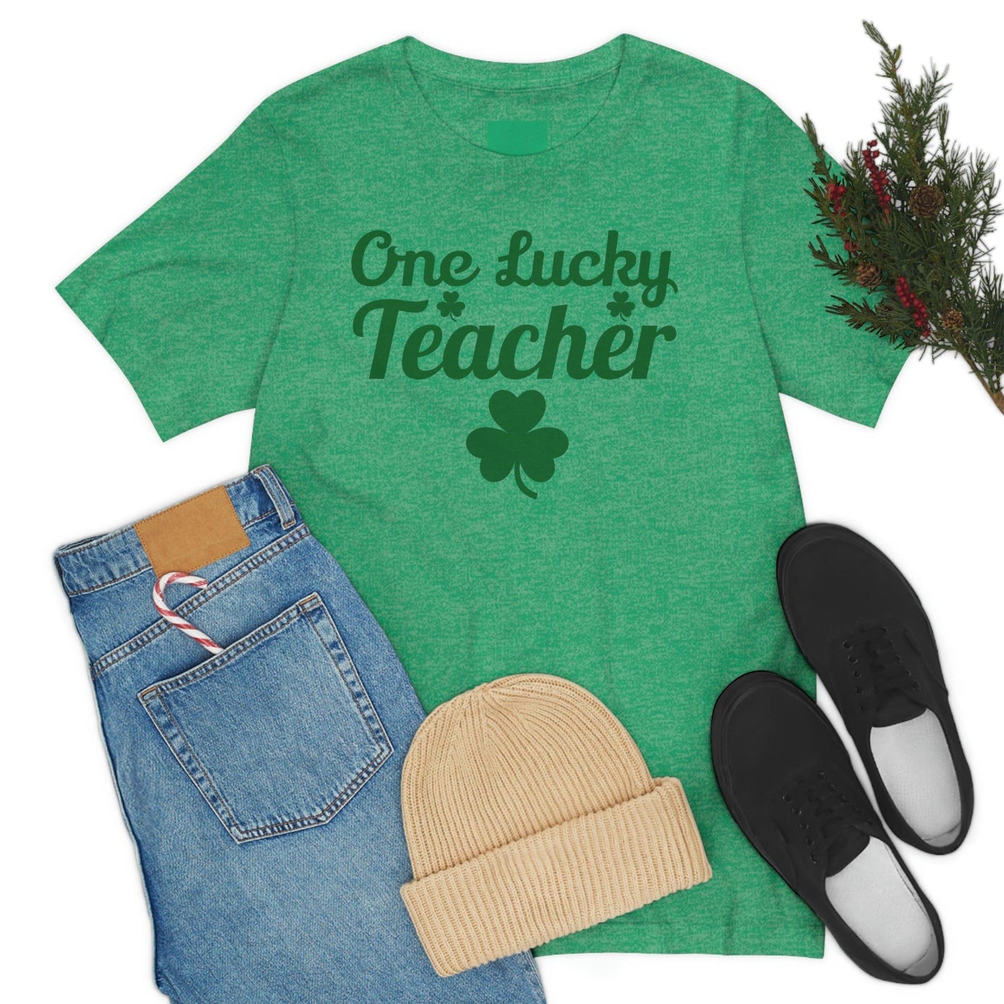 One Lucky Teacher Shirt feeling Lucky St Patrick's Day shirt - Funny St Paddy's day Funny Shirt