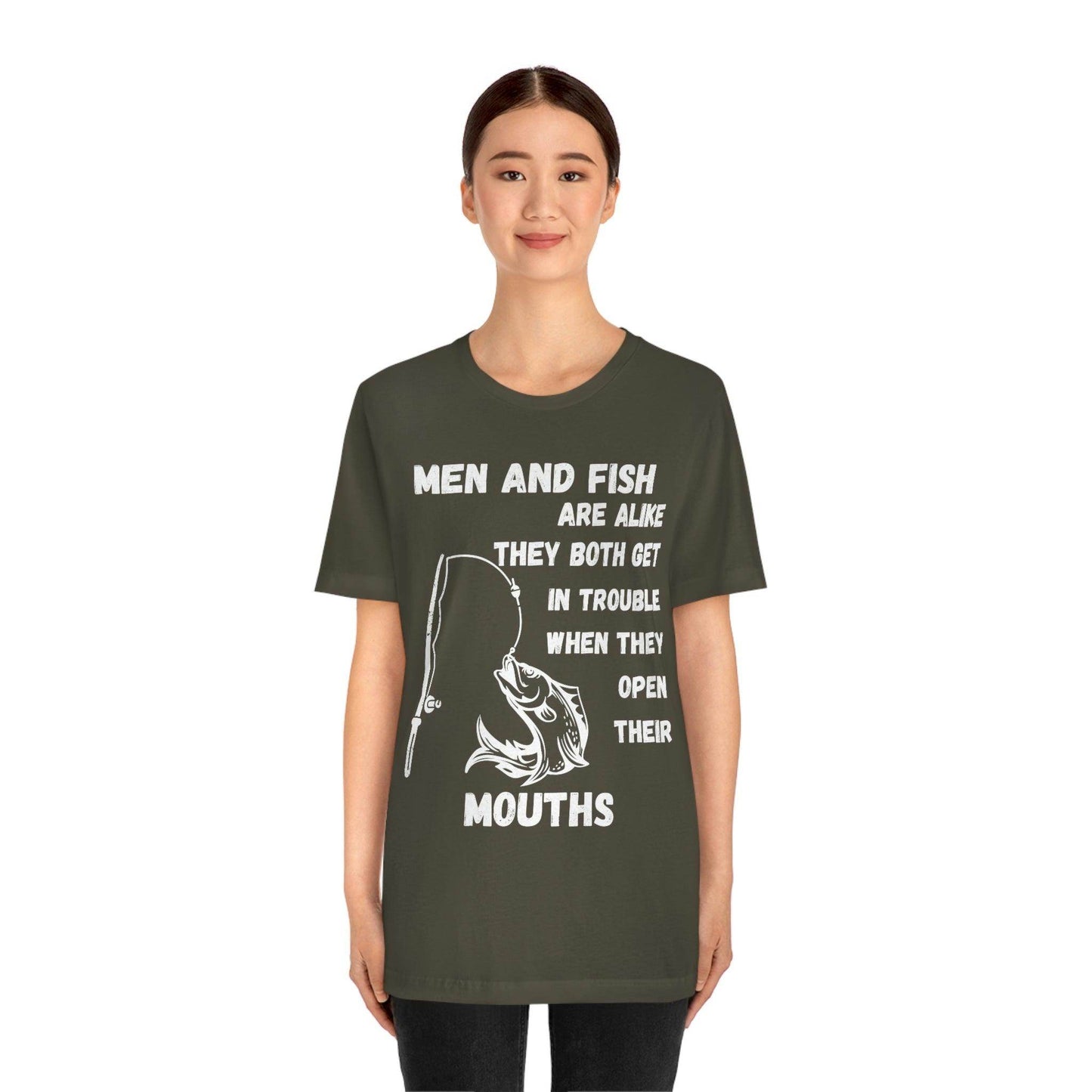Men and Fish are Alike - Funny fishing shirt - Giftsmojo