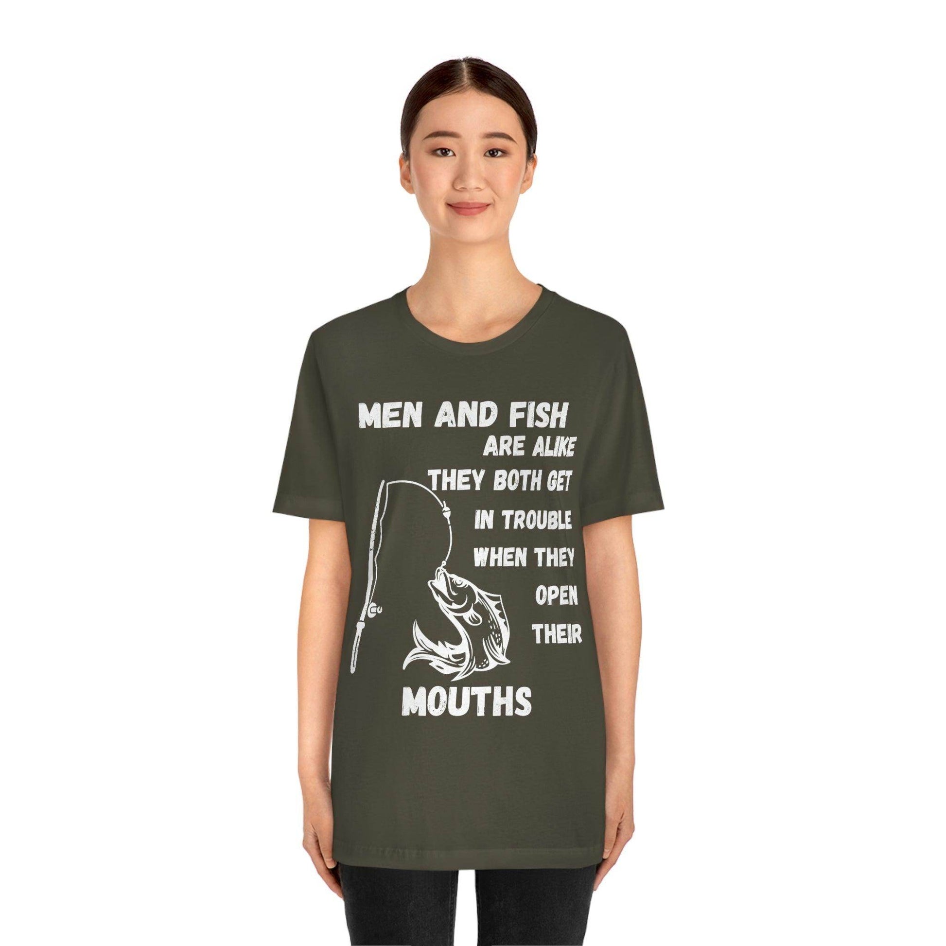 Men and Fish are Alike - Funny fishing shirt - Giftsmojo