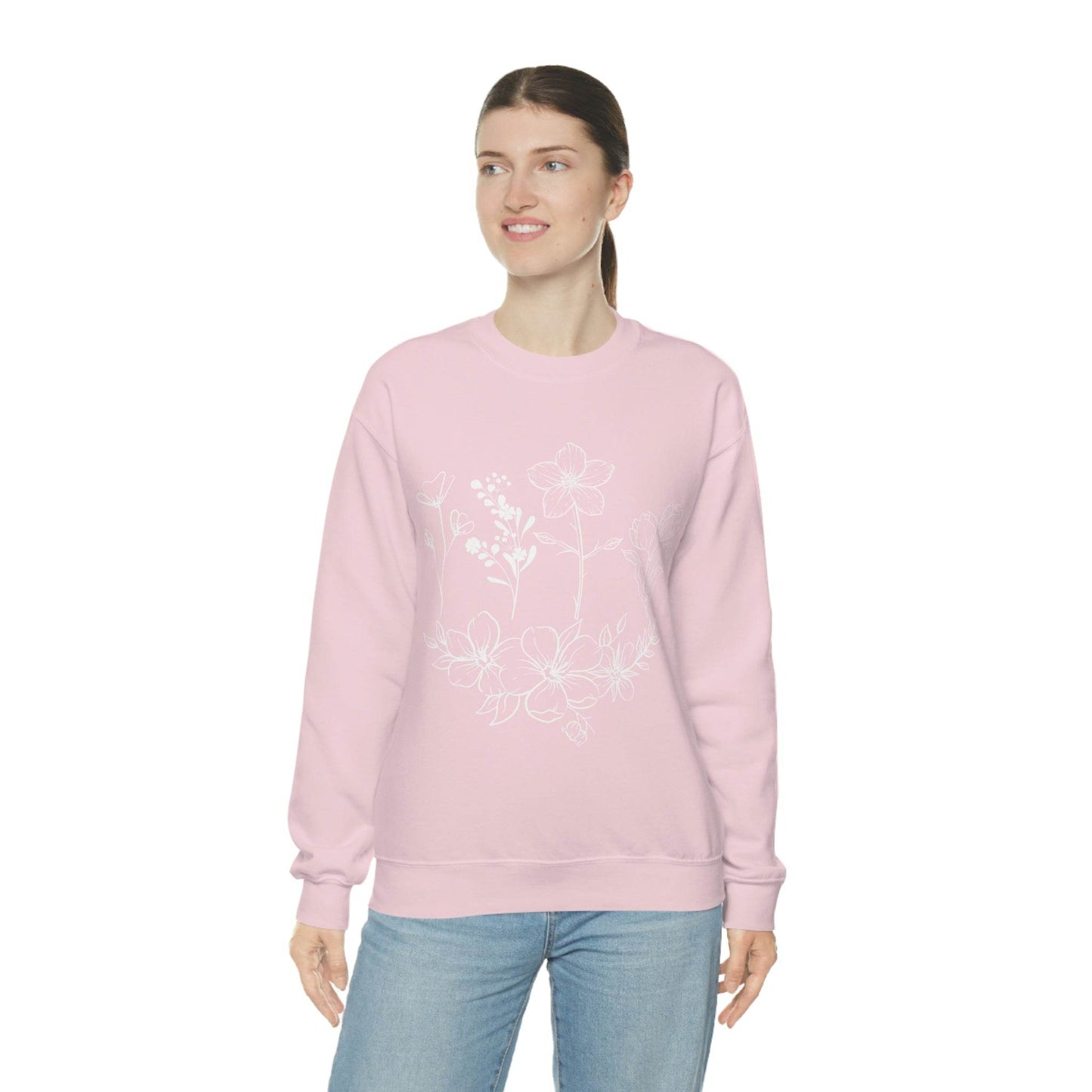 Flower sweatshirt, Vintage Flower Shirt, Vintage Botanical Shirt, plant sweatshirt, - Giftsmojo