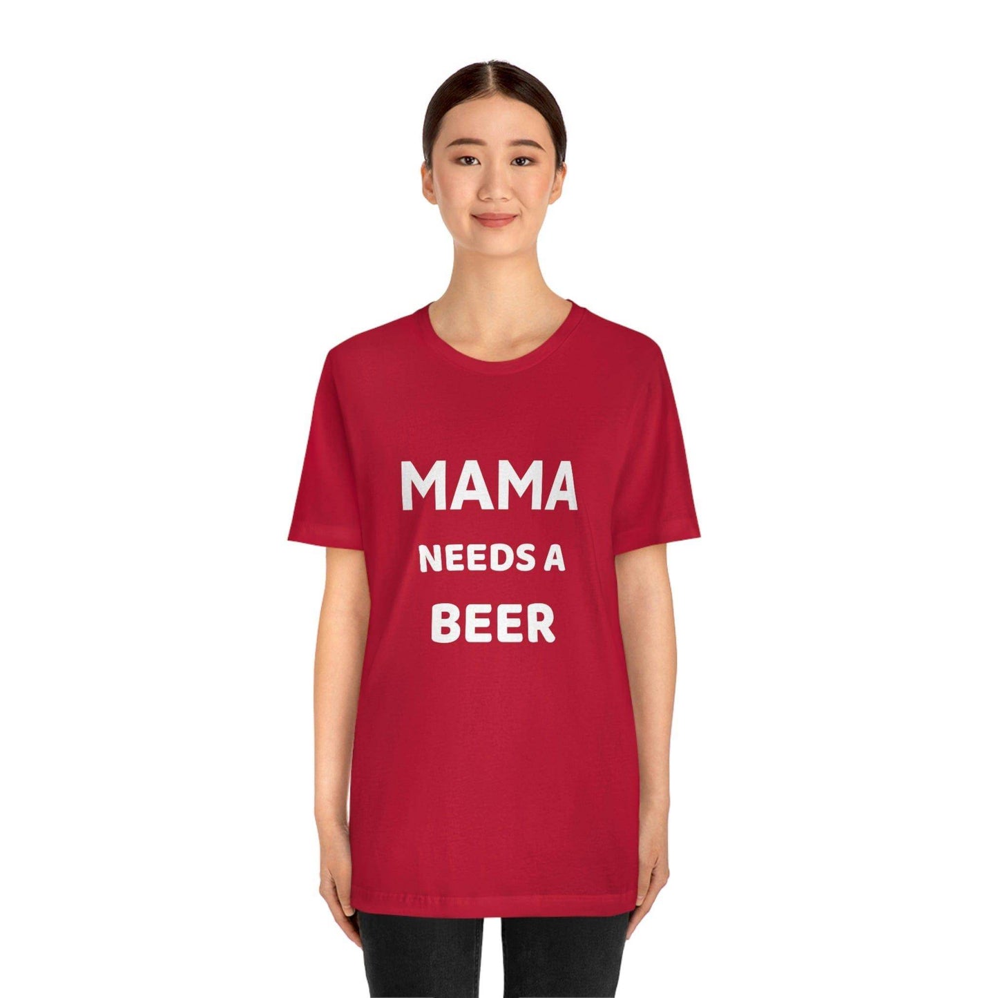 Mama needs a beer - gift for beer lover - Funny beer shirt - Funny shirt - Giftsmojo
