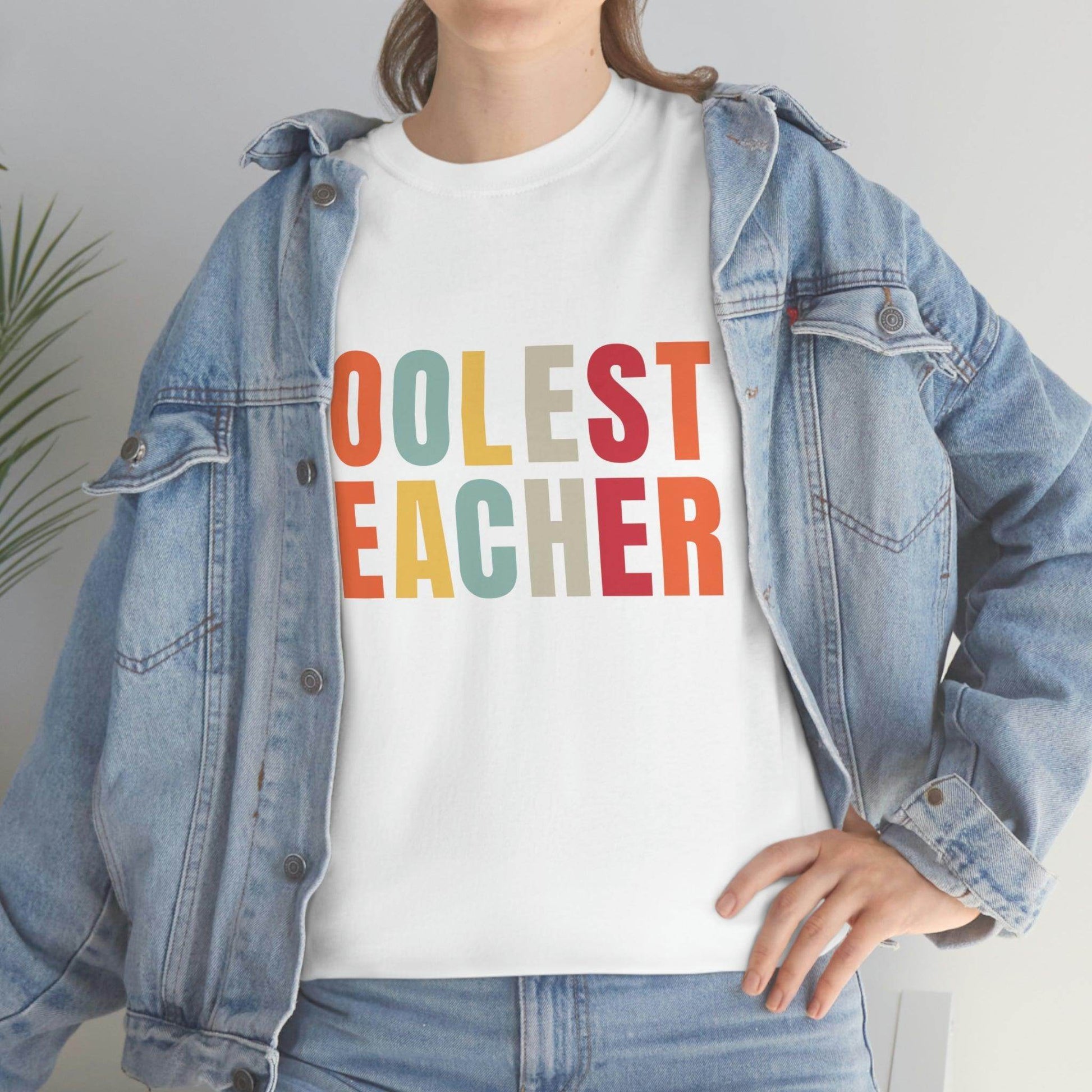 Teacher appreciation gift - Coolest Teacher Shirt - Teacher shirt - Giftsmojo