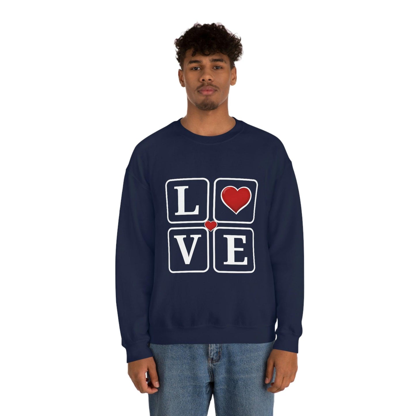 Love square Hearts Sweatshirt