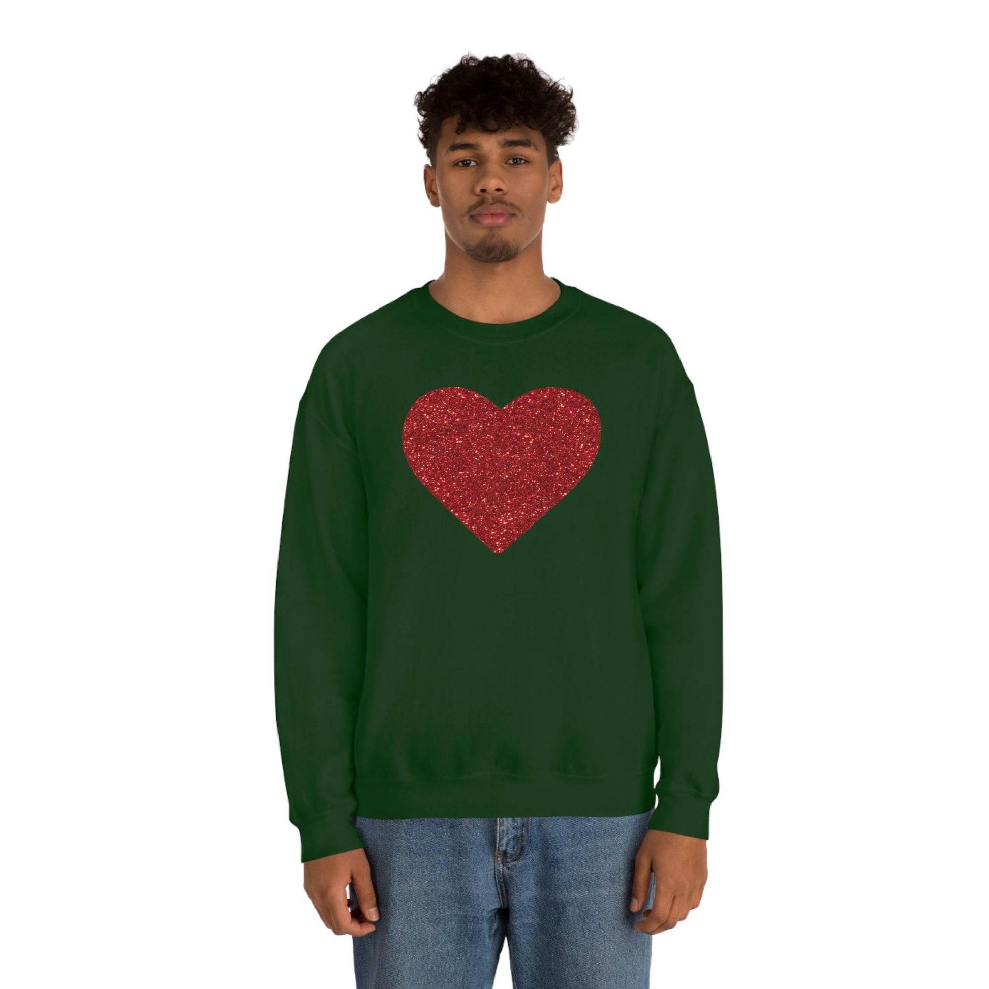 Heart Sweatshirt Love sweatshirt Love Shirt Cute Love Shirt with Heart Valentine sweatshirt - Matching Love shirt Girlfriend gift Boyfriend - Giftsmojo
