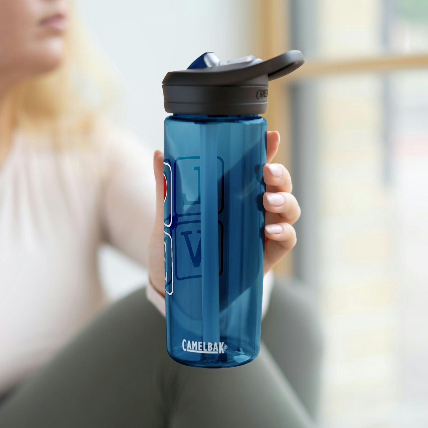 Love square with Hearts CamelBak Eddy® Water Bottle, 20oz25oz