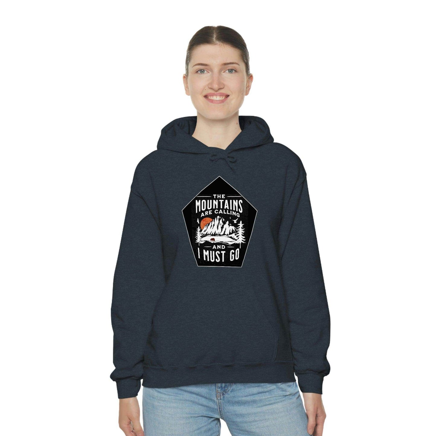 The Mountains are Calling and I Must Go, Hooded Sweatshirt - Giftsmojo