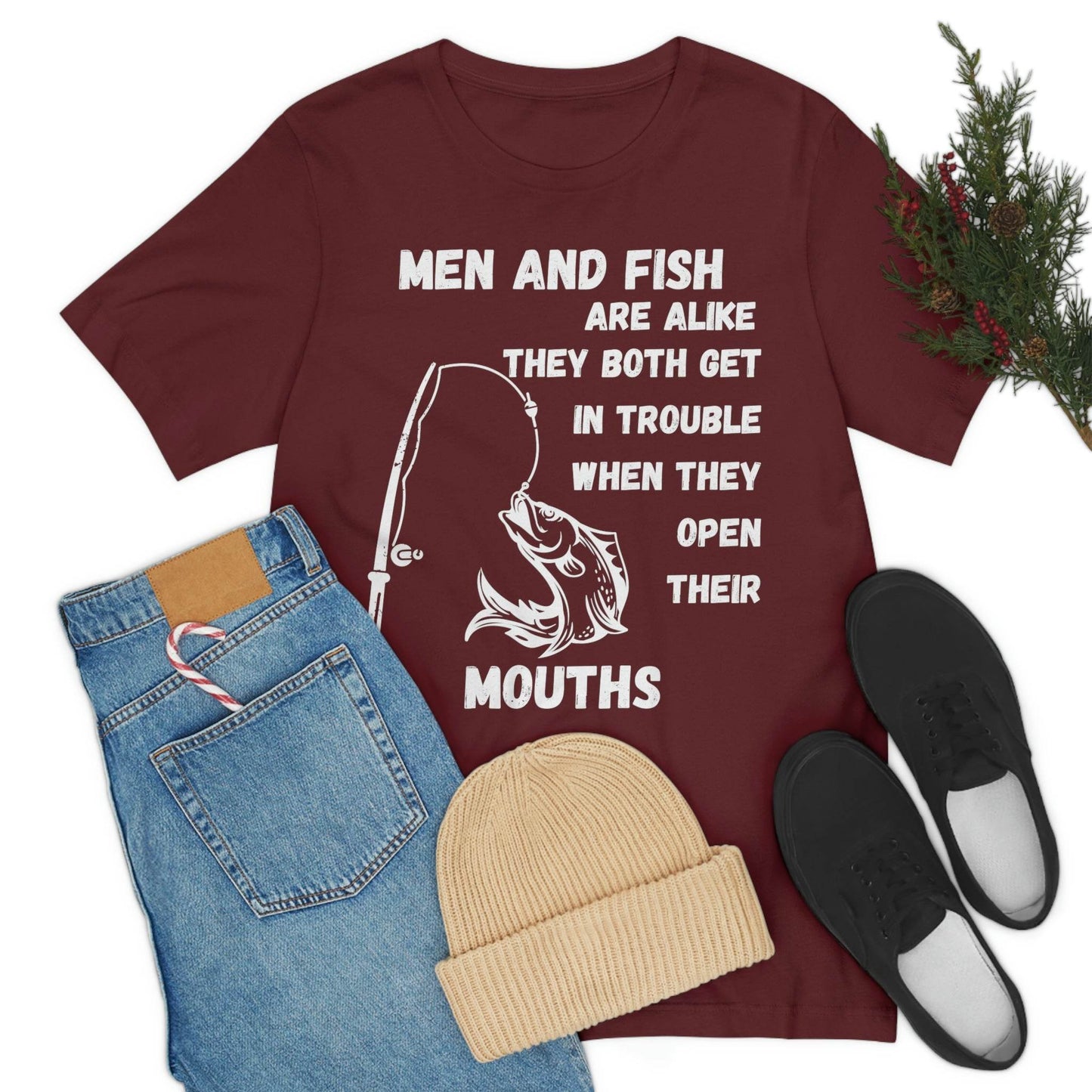 Men and Fish are Alike - Funny fishing shirt - Giftsmojo