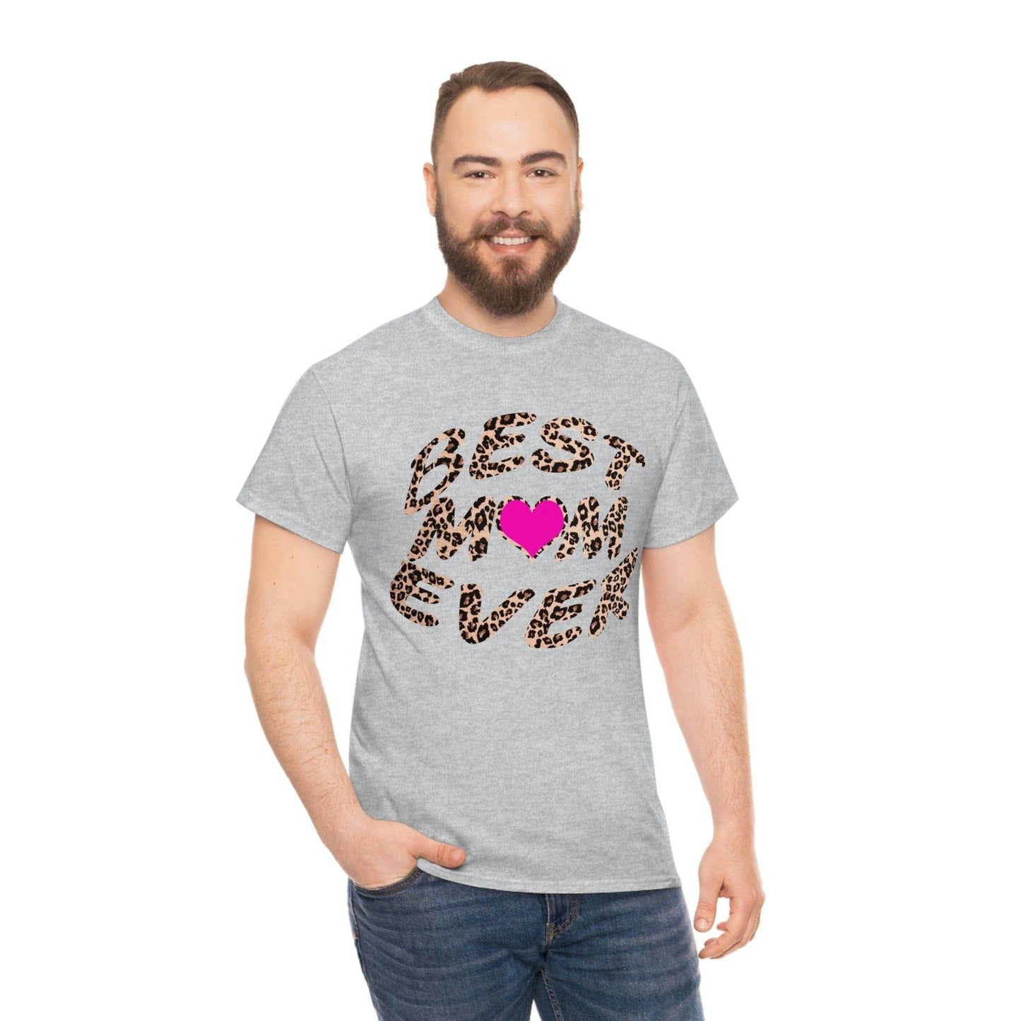Best mom ever leopard print Tee - Giftsmojo