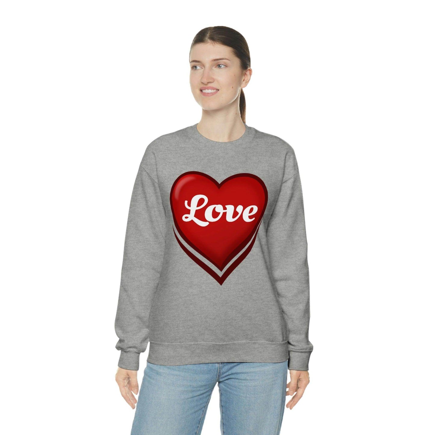 Love Sweatshirt, Valentine's Gift, - Giftsmojo