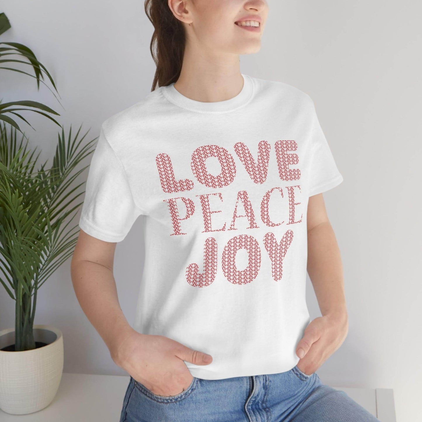 love peace joy Tee - Giftsmojo