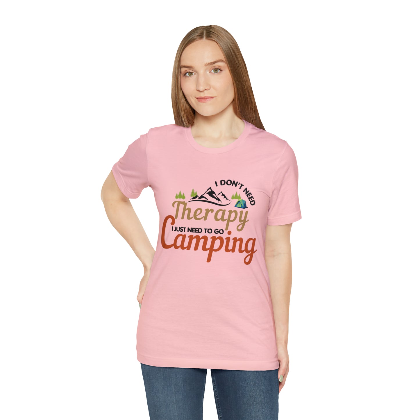 I don't need therapy I just need to go camping, camping shirt, dad shirt, dad gift, gift for outdoor lover, fishing gift nature lover shirt