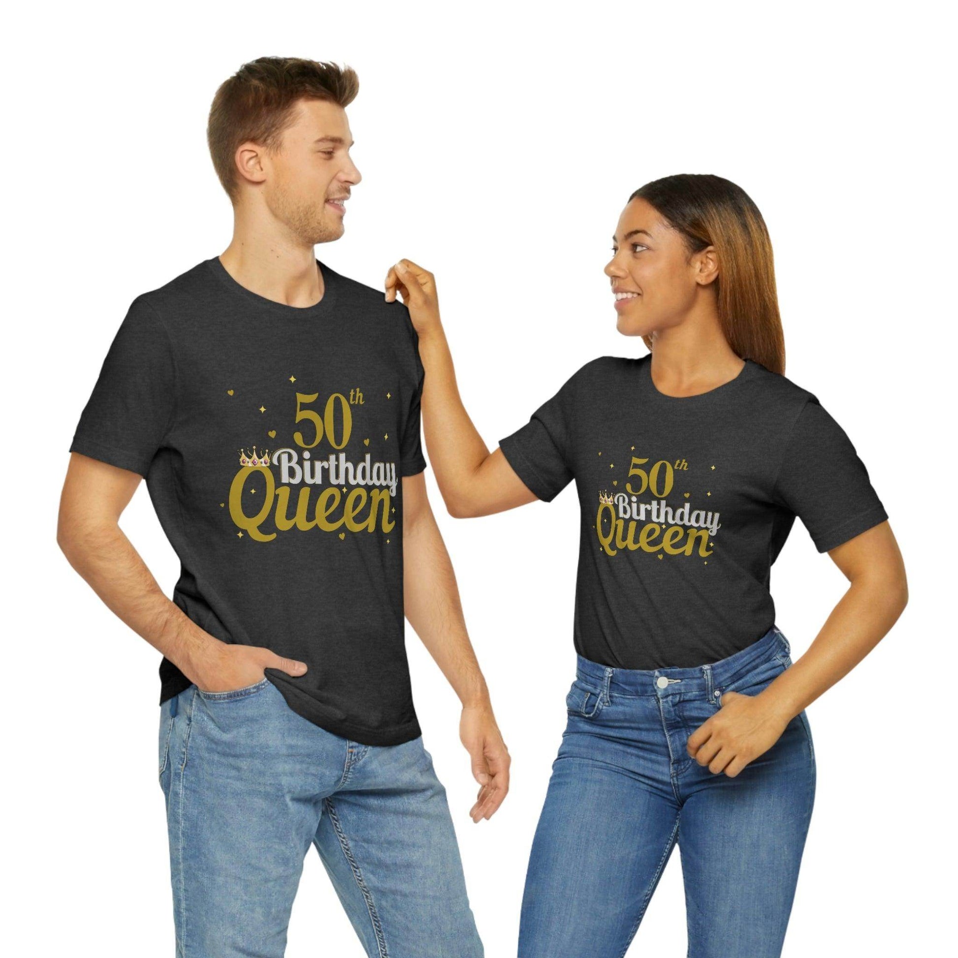 50th birthday queen shirt, birthday shirt, gift for her - Giftsmojo