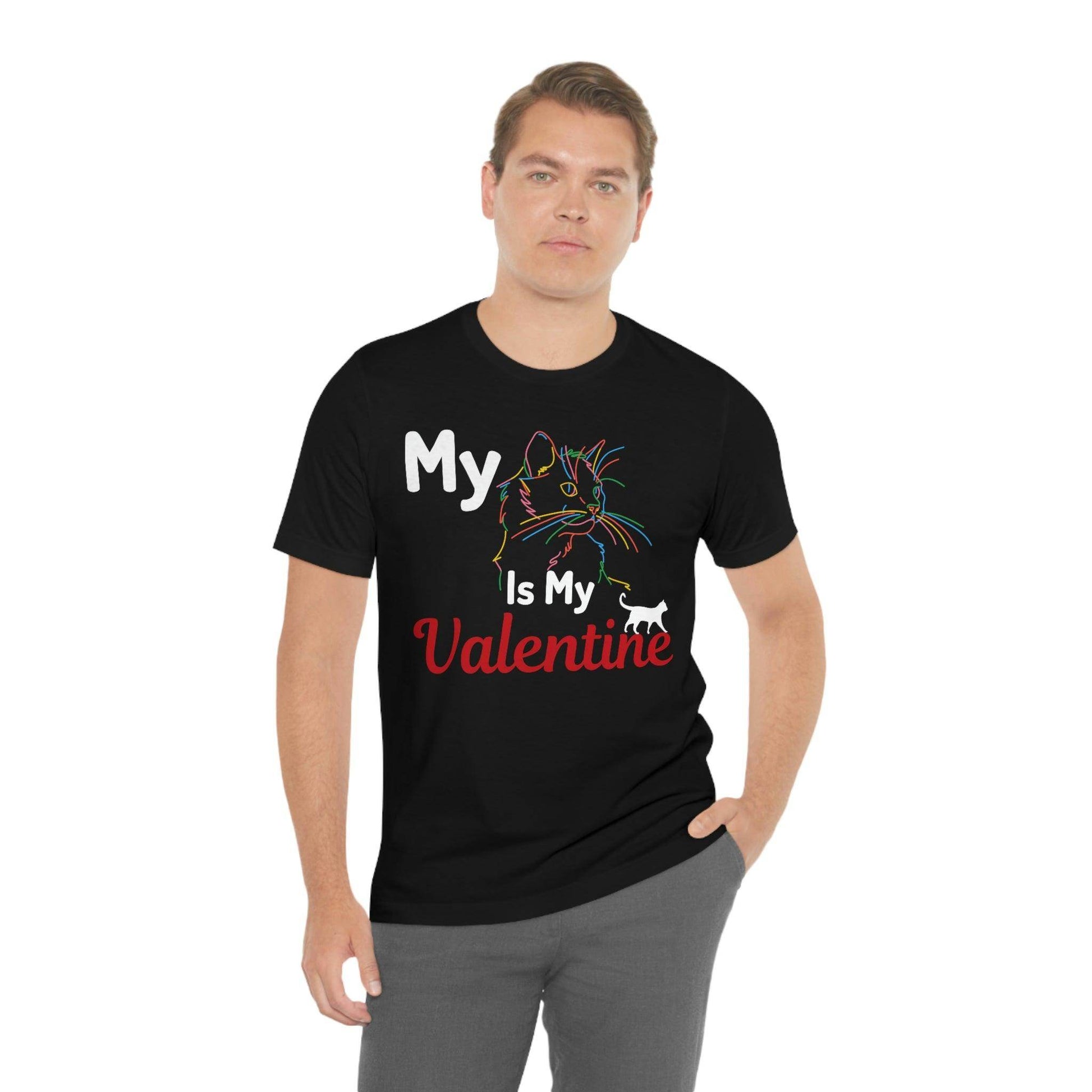 My Cat is My Valentine, Cute Pet lover Valentine shirt - Cute Cat lover shirt - Cat Mom shirt - Giftsmojo