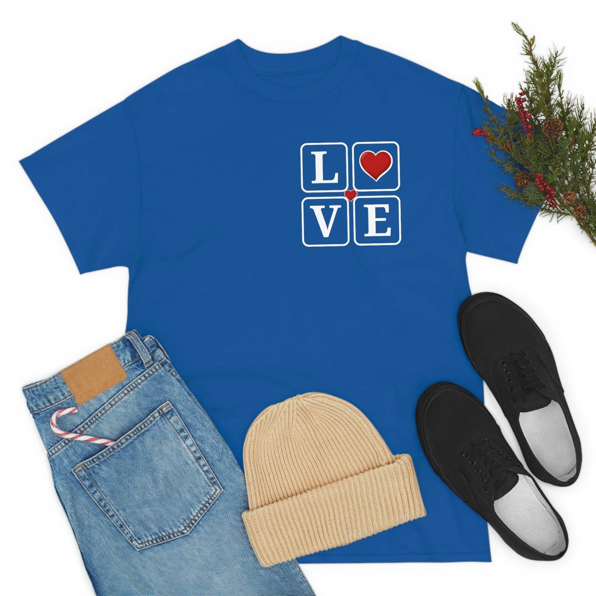 Love square Hearts T-shirt - Giftsmojo