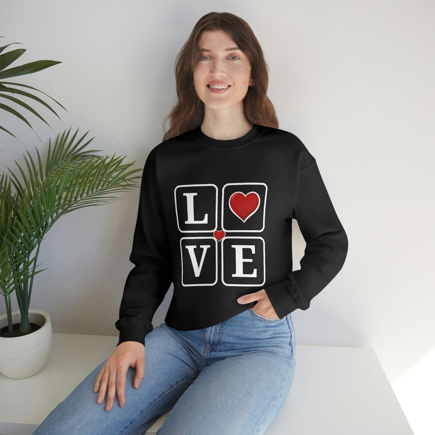Love square Hearts Sweatshirt