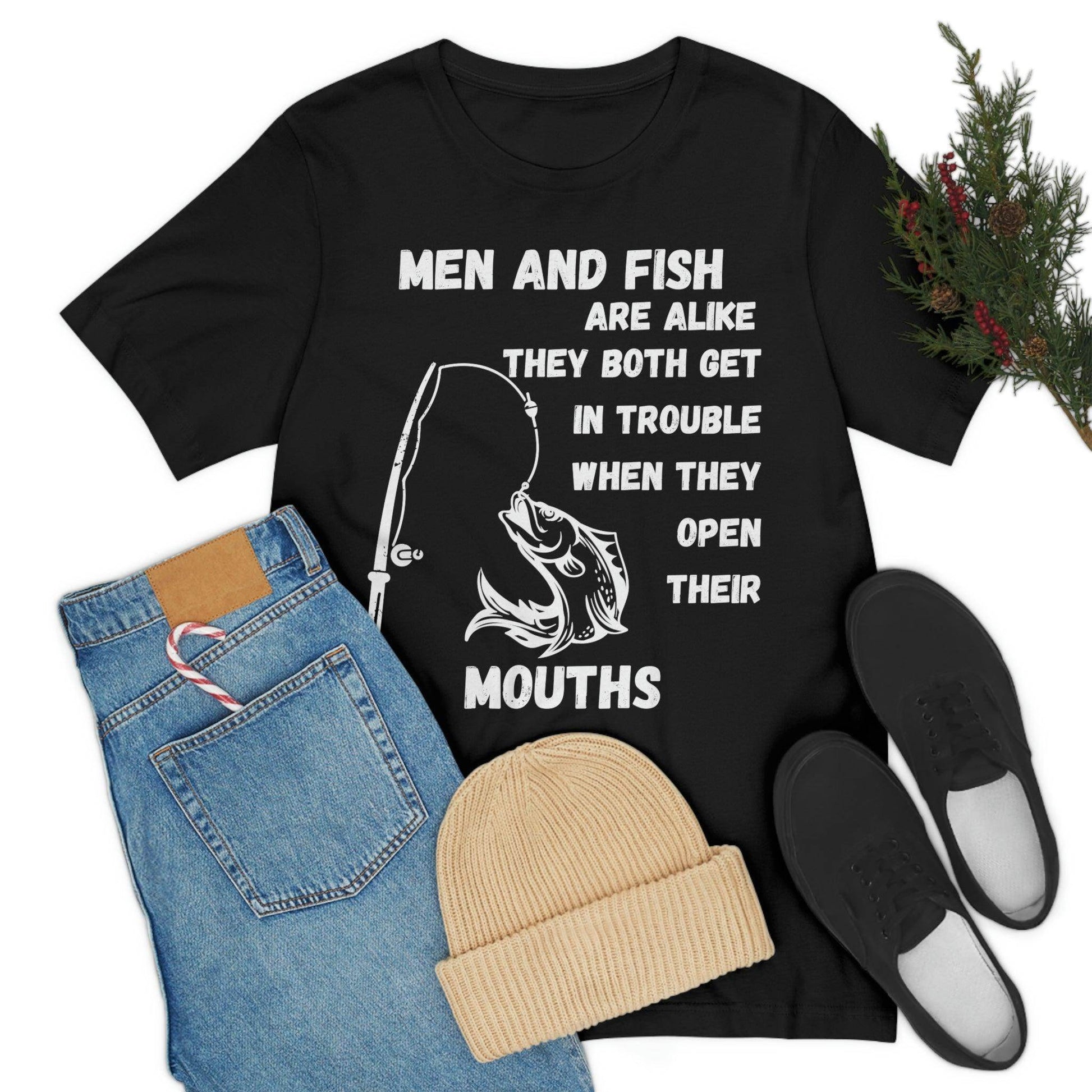 Men and Fish are Alike - Funny fishing shirt - Giftsmojo