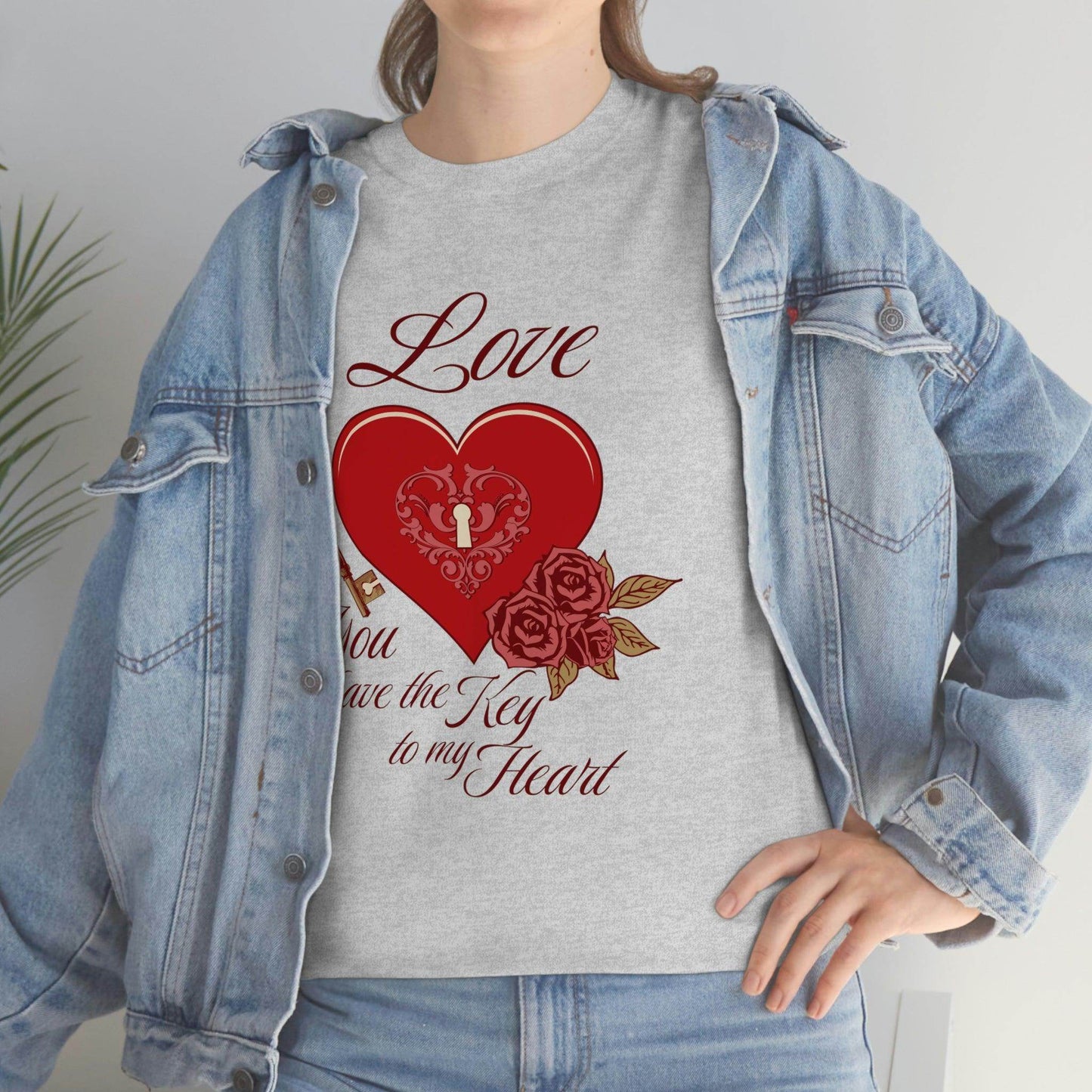 Love you have the keys to my heart Tee - Giftsmojo