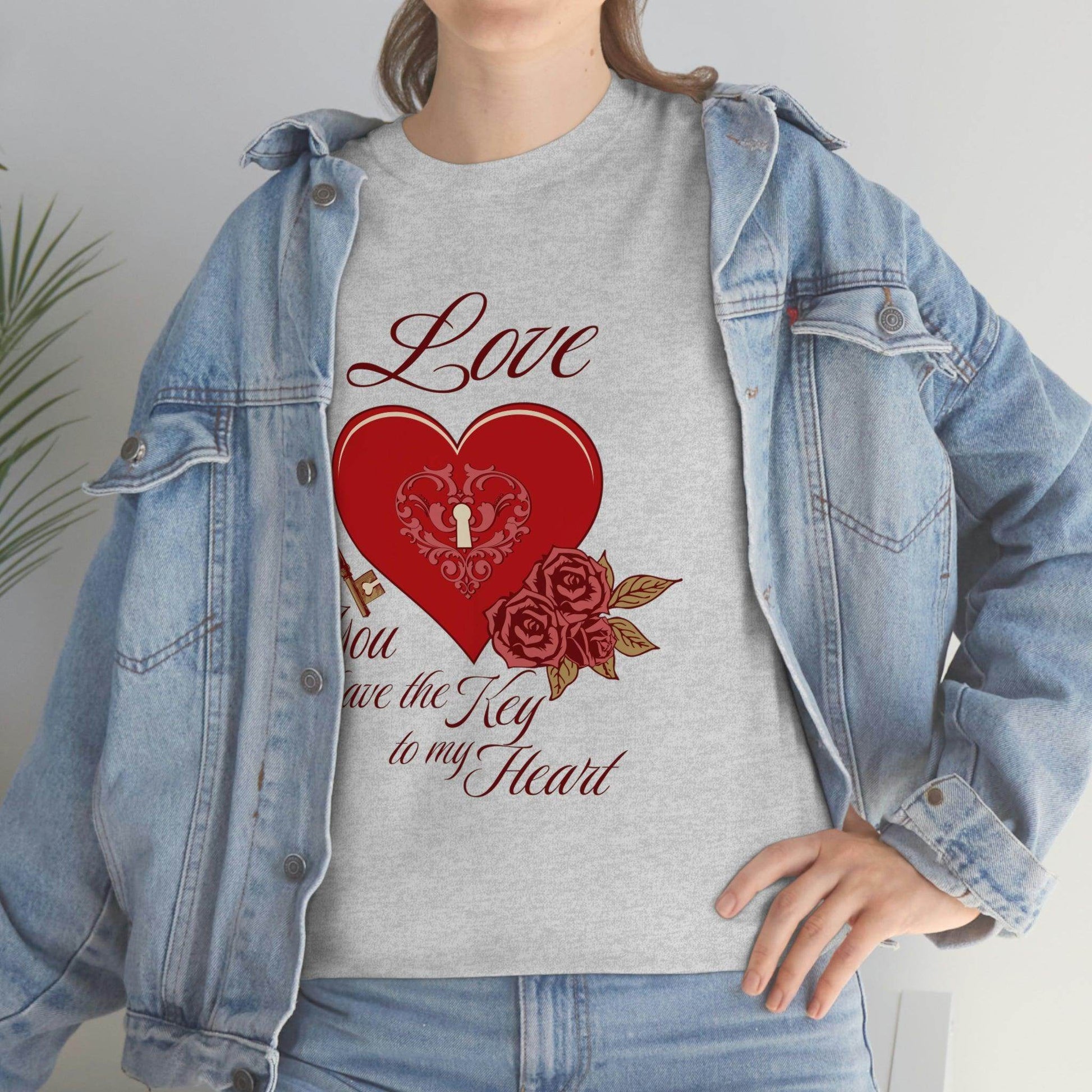 Love you have the keys to my heart Tee - Giftsmojo
