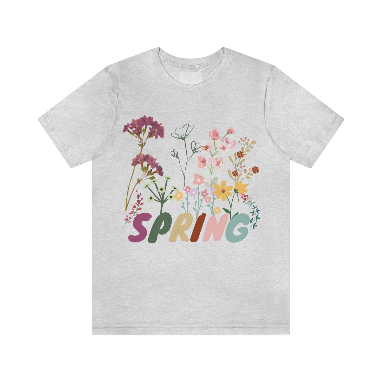 Spring Shirt, Flower T shirt, Vintage Botanical Shirt, Vintage T-shirt, Graphic Tshirt, Botanical Print, Vintage Flower Shirt, Wildflower,