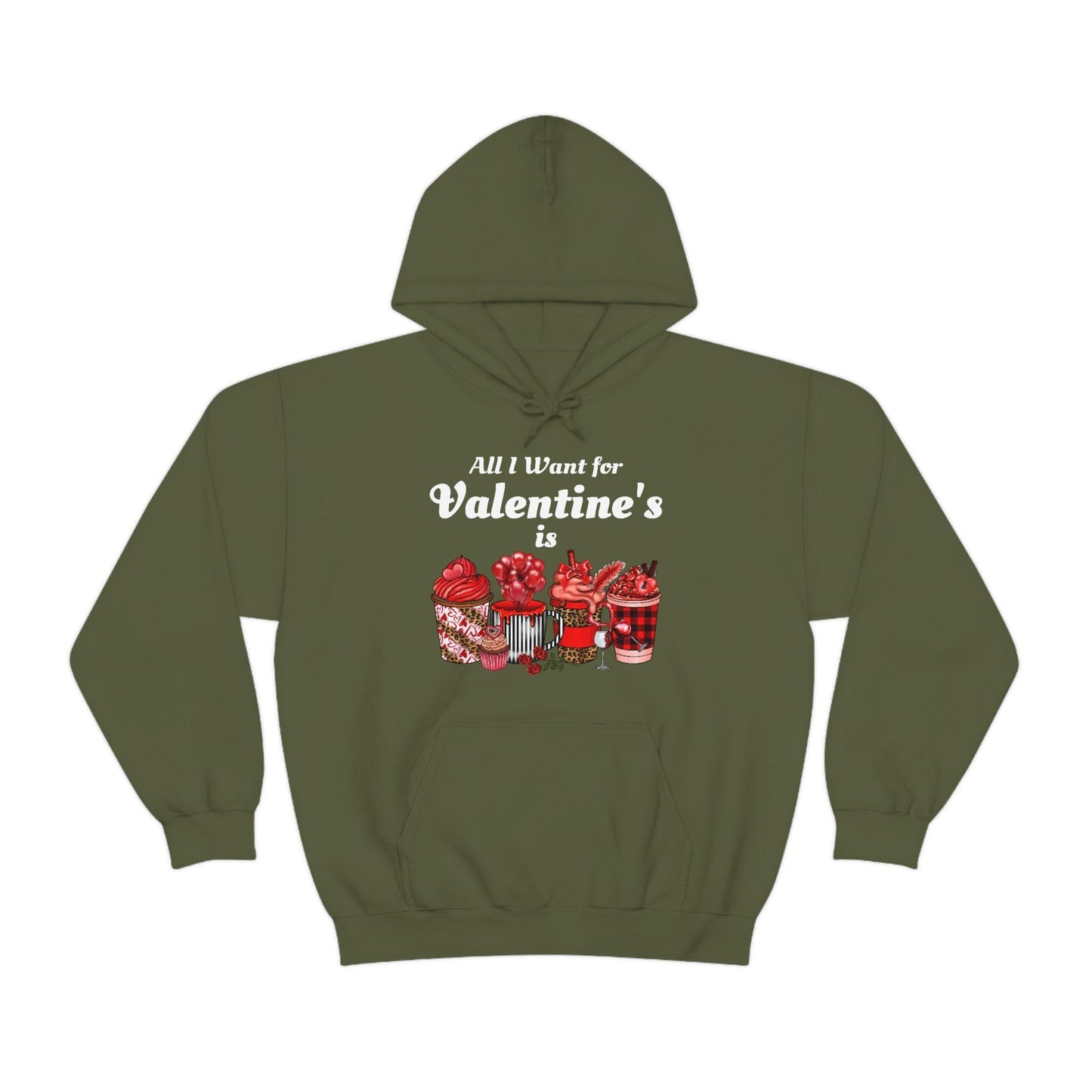 All I want for Valentine's is Coffee Hooded Sweatshirt