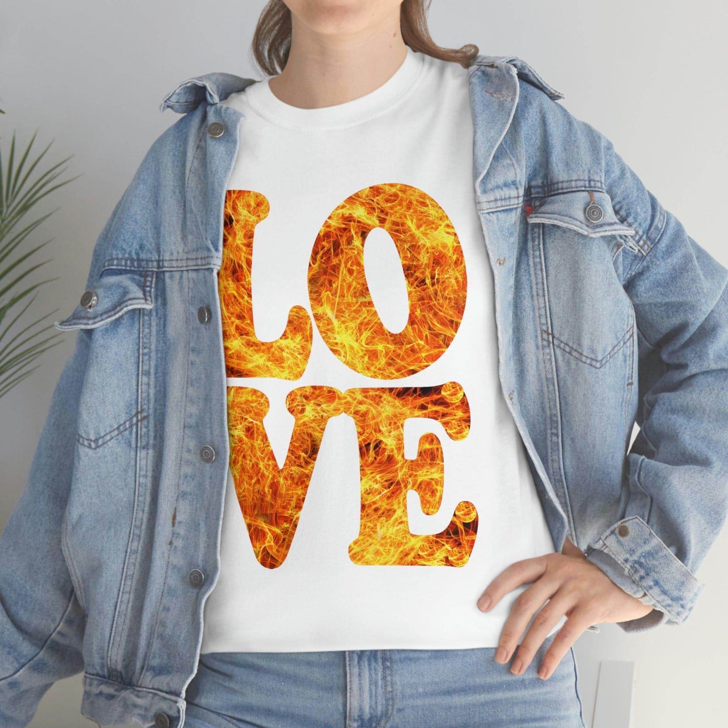love fire big Tee - Giftsmojo