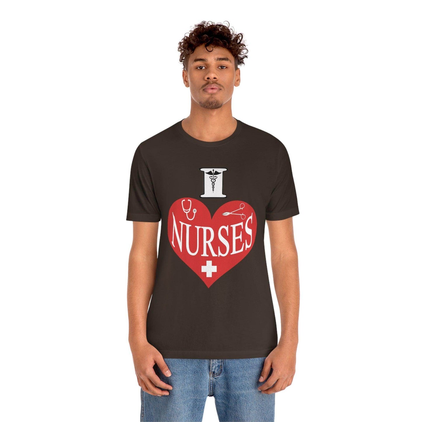 I love Nurses Tee - Giftsmojo