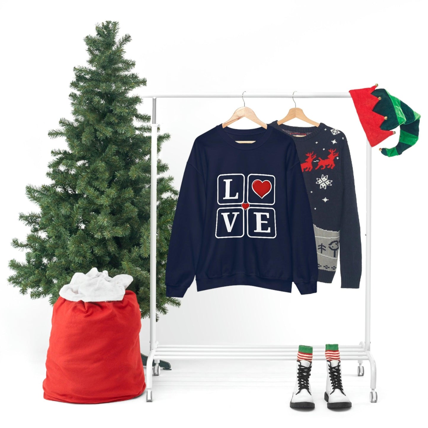 Love square Hearts Sweatshirt