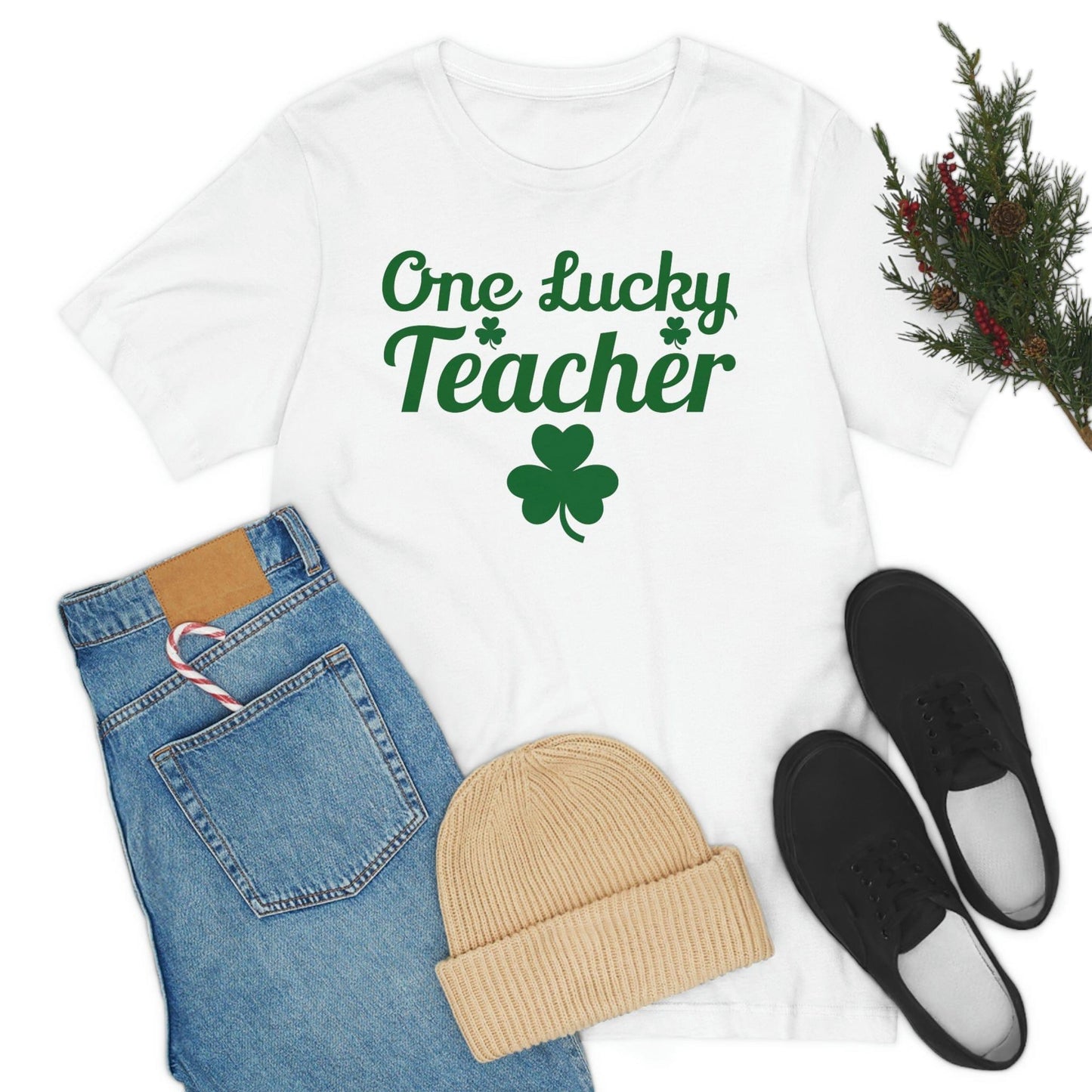 One Lucky Teacher Shirt feeling Lucky St Patrick's Day shirt - Funny St Paddy's day Funny Shirt