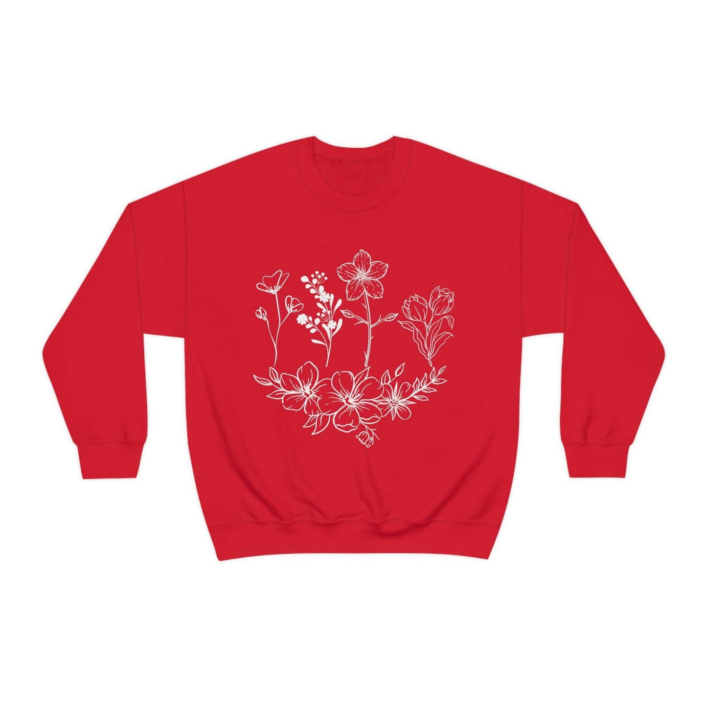 Flower sweatshirt, Vintage Flower Shirt, Vintage Botanical Shirt, plant sweatshirt, - Giftsmojo