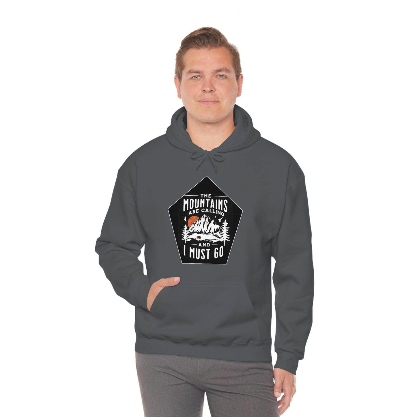 The Mountains are Calling and I Must Go, Hooded Sweatshirt - Giftsmojo