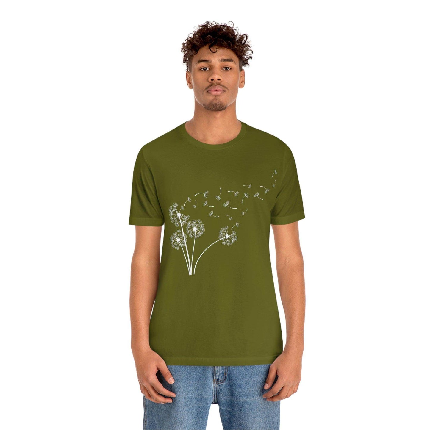 Dandelion Shirt, Boho Windflower Shirt, Dandelion Shirt for Her, Windflower Tee, Meditation Gift, Yoga Shirt, Inspirational Shirt, Bday Tees - Giftsmojo
