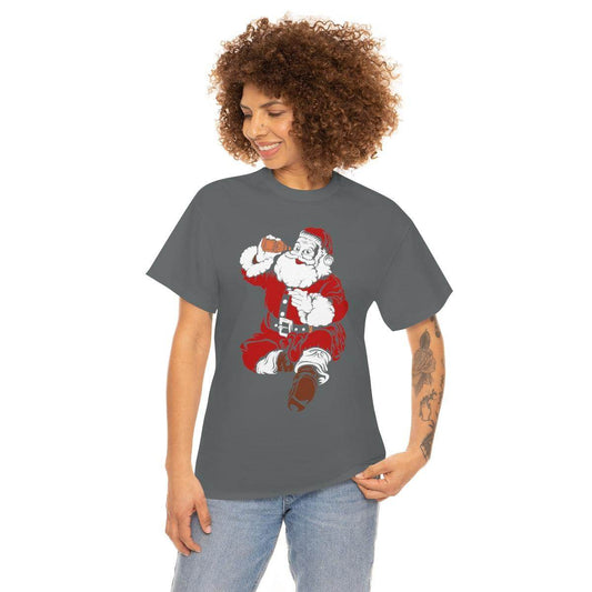 Santa Drinking Beer Funny T-shirt Funny Christmas Shirt Funny Santa Shirt Santa Gift - Giftsmojo