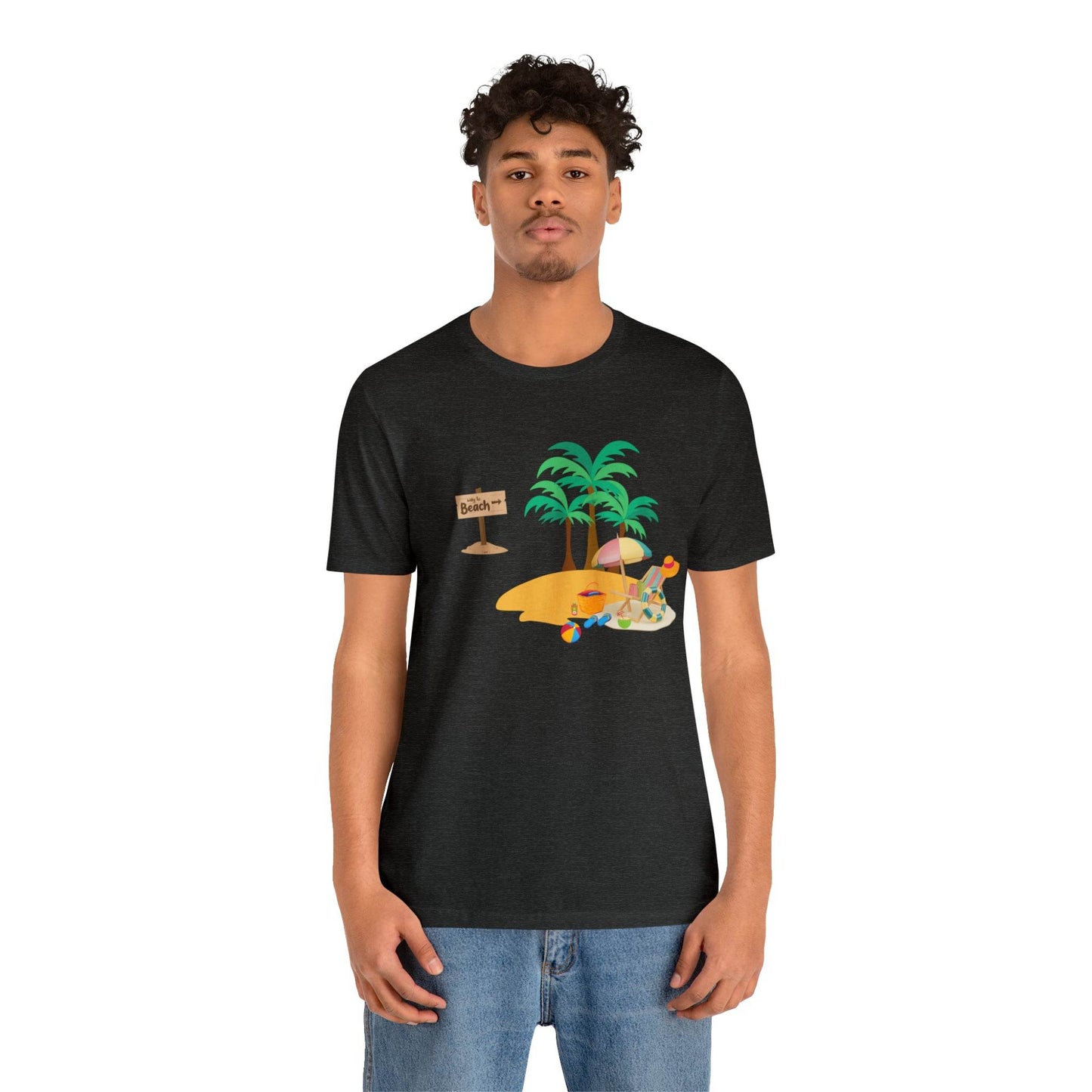 Beach shirt, Beach t-shirt, Summer shirt, Beachwear, Beach fashion, Tropical print, Trendy design, Stylish beach apparel - Giftsmojo