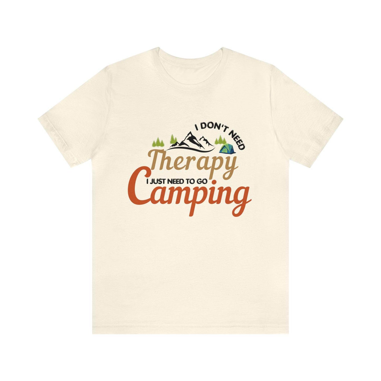I don't need therapy I just need to go camping, camping shirt, dad shirt, dad gift, gift for outdoor lover, fishing gift nature lover shirt - Giftsmojo