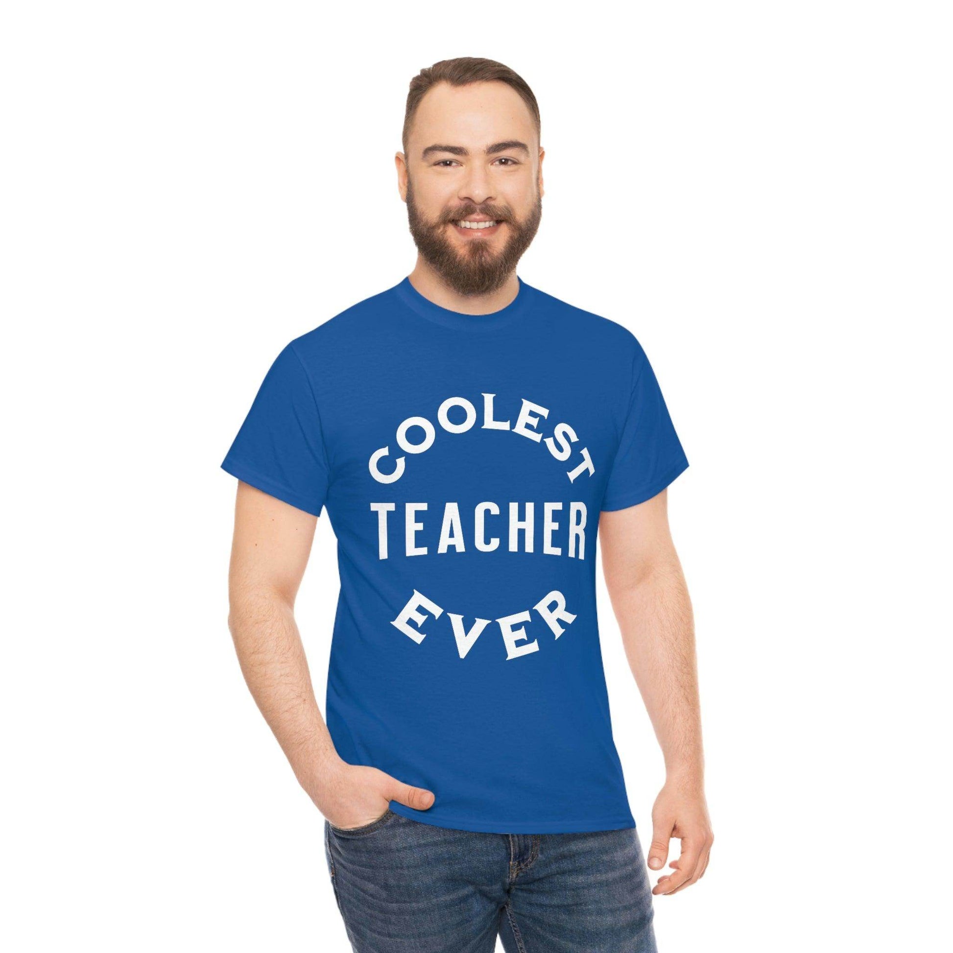 Coolest Teacher Ever Tee - cute teacher shirt - gift for teacher - Giftsmojo