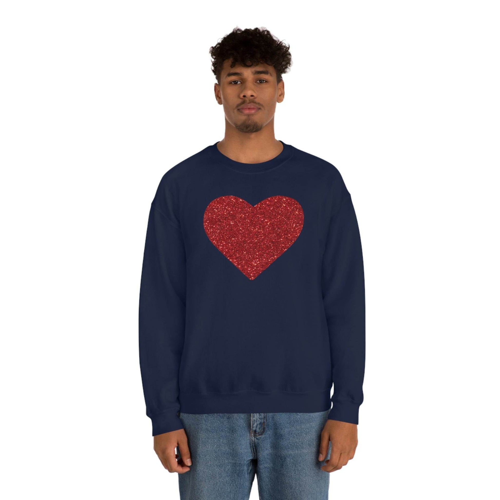 Heart Sweatshirt Love sweatshirt Love Shirt Cute Love Shirt with Heart Valentine sweatshirt - Matching Love shirt Girlfriend gift Boyfriend - Giftsmojo
