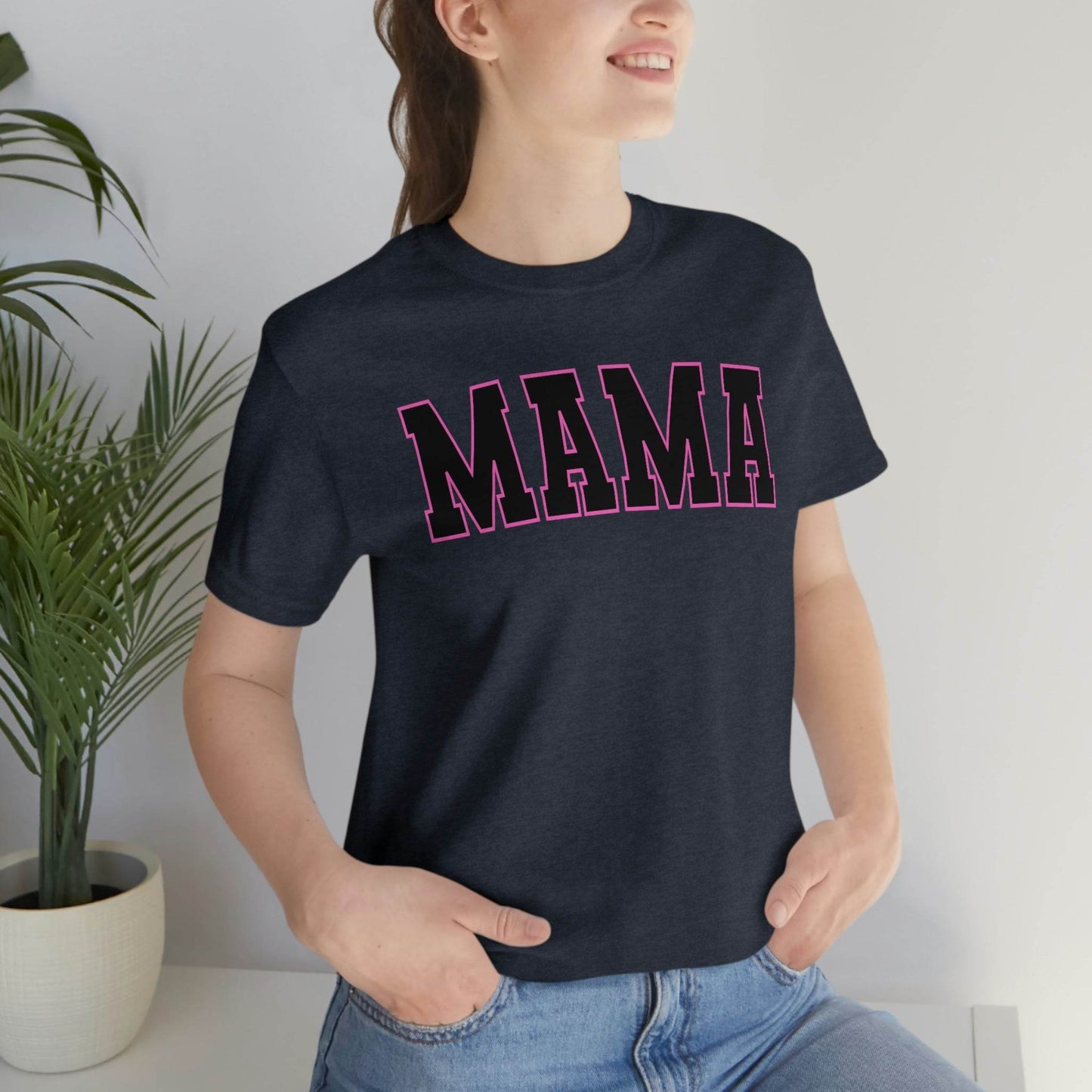 Cute Mama shirt mom shirt gift for her - mothers day shirt mothers day gift mom life shirt - retro mama shirt boy mama shirt mama t-shirt - Giftsmojo