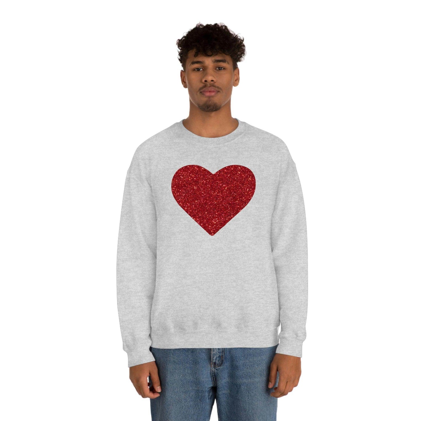 Heart Sweatshirt Love sweatshirt Love Shirt Cute Love Shirt with Heart Valentine sweatshirt - Matching Love shirt Girlfriend gift Boyfriend - Giftsmojo