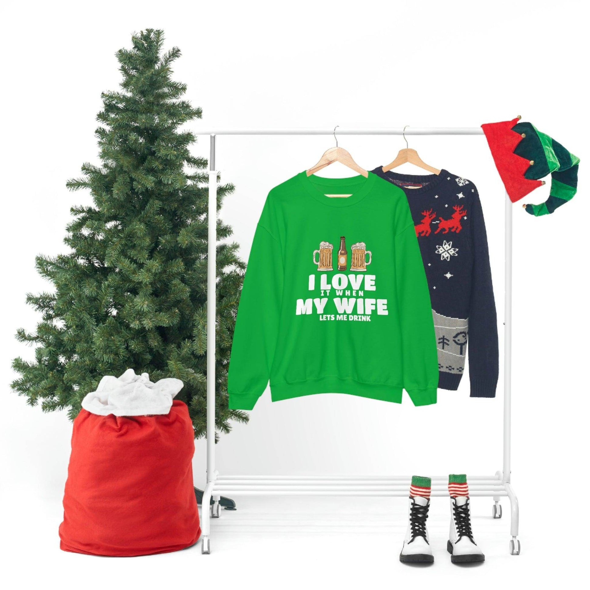 I Love It When MY Wife Lets me Drink Crewneck Sweatshirt - Giftsmojo
