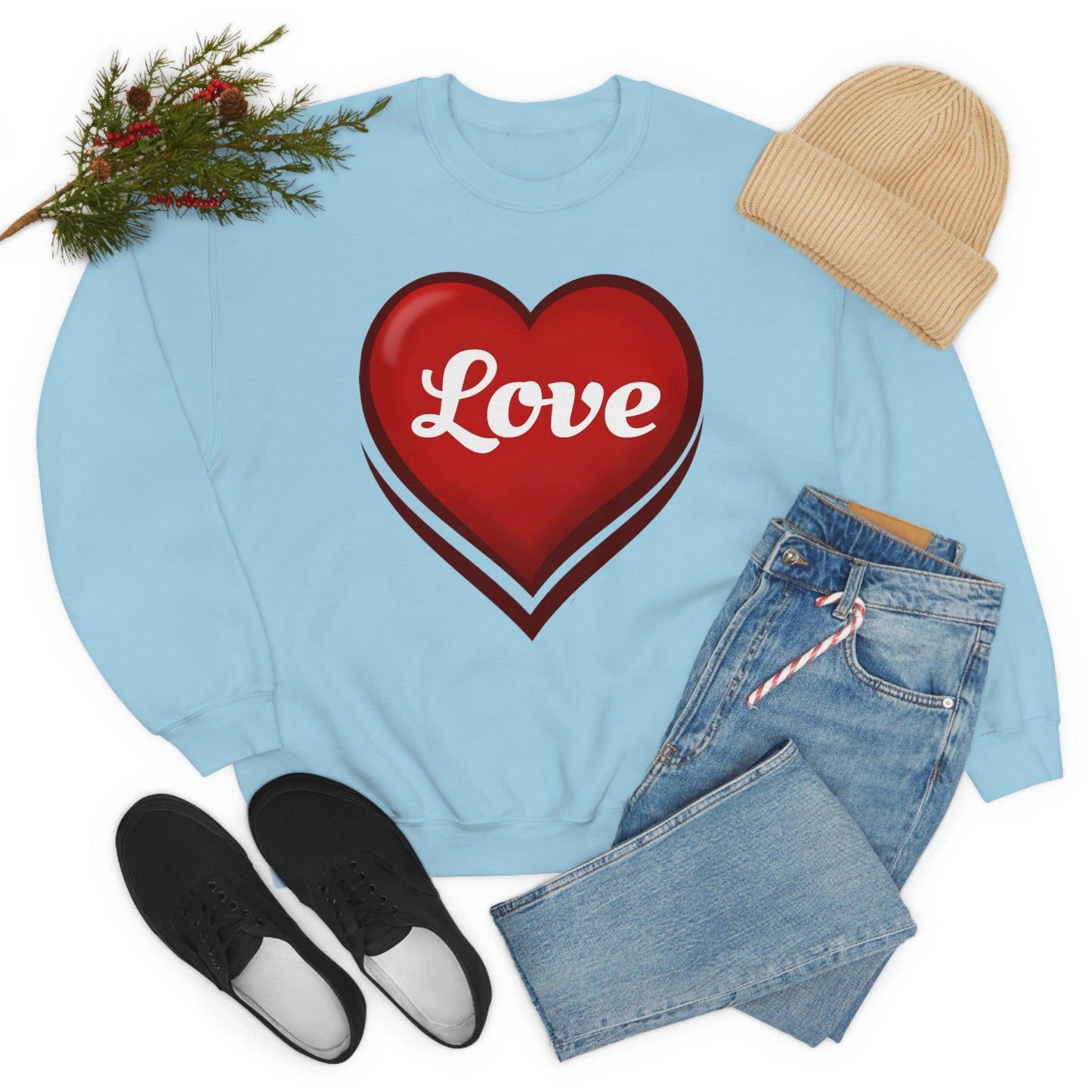 Love Sweatshirt, Valentine's Gift, - Giftsmojo
