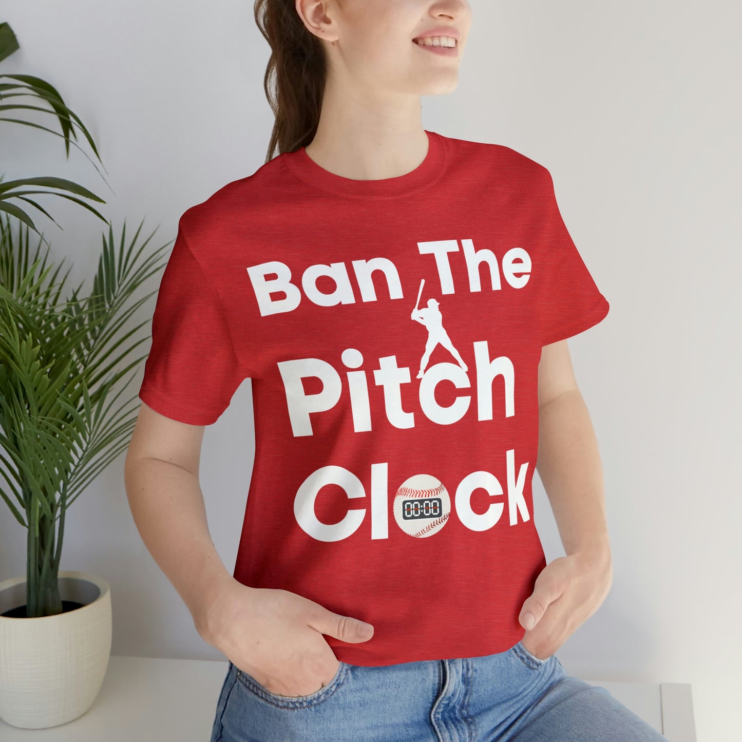 Ban The Pitch Clock in Baseball Ban Baseball Pitch Clock - Show Your Support By Wearing this shirt to the Games